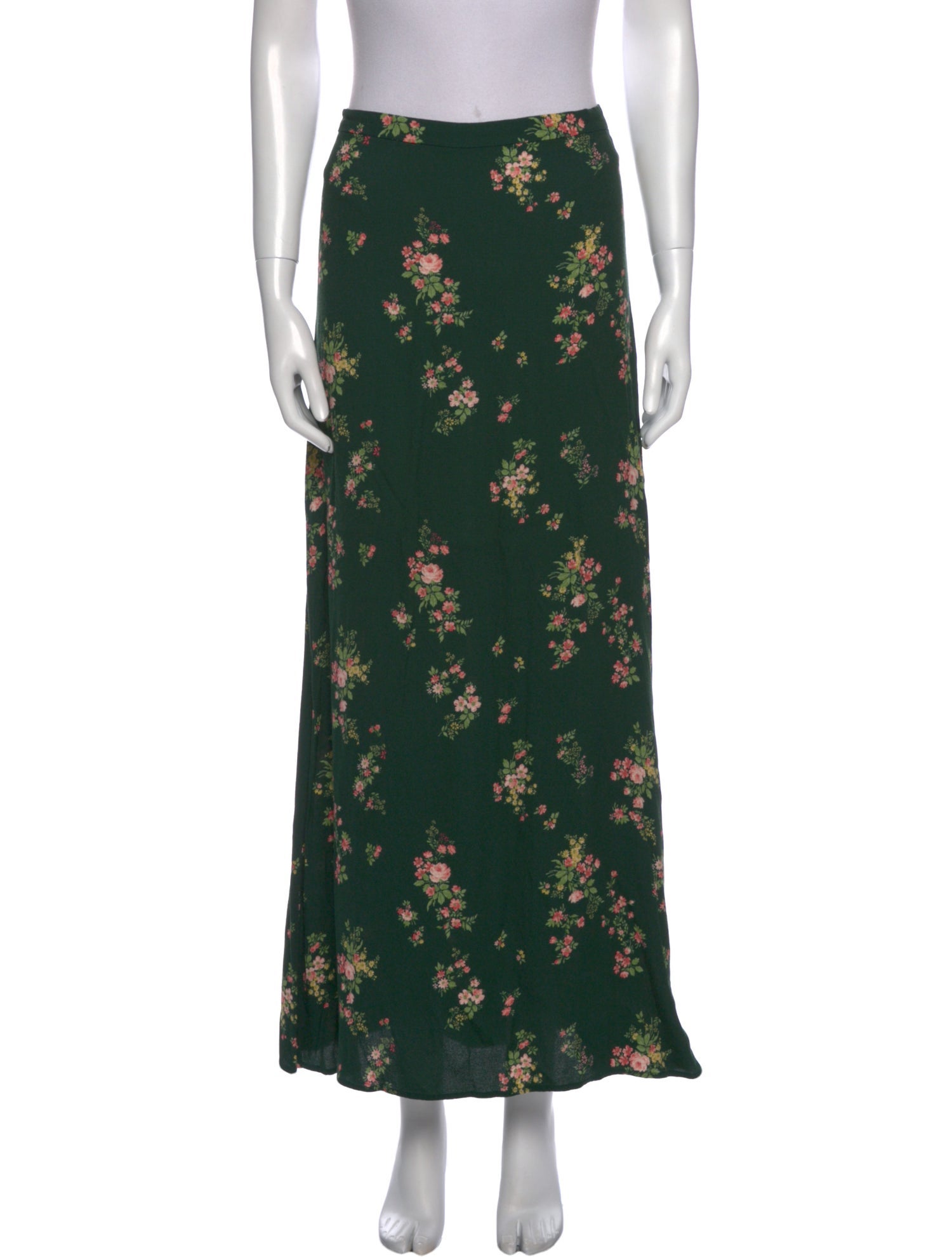 Reformation Floral Print Long Skirt