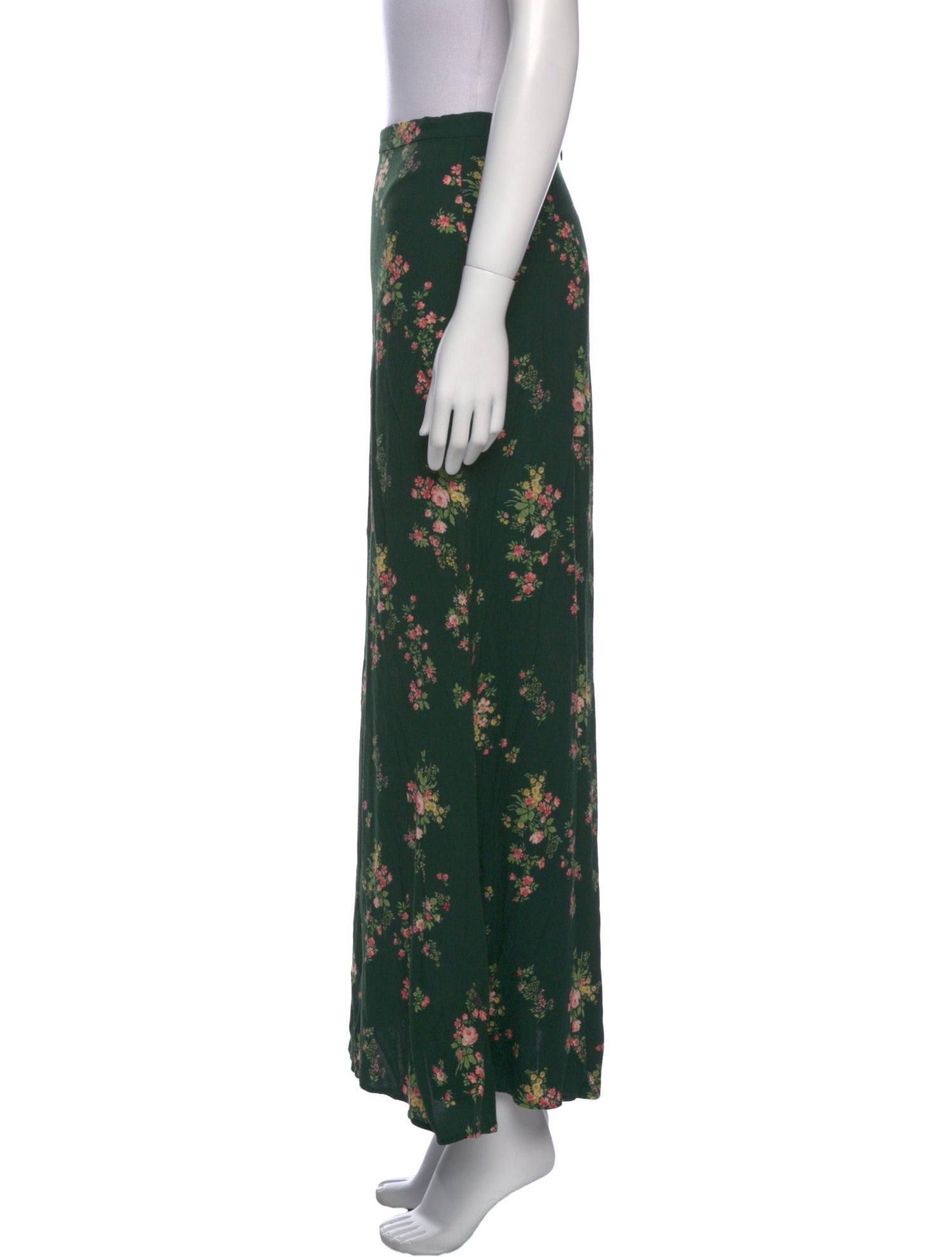 Reformation Floral Print Long Skirt