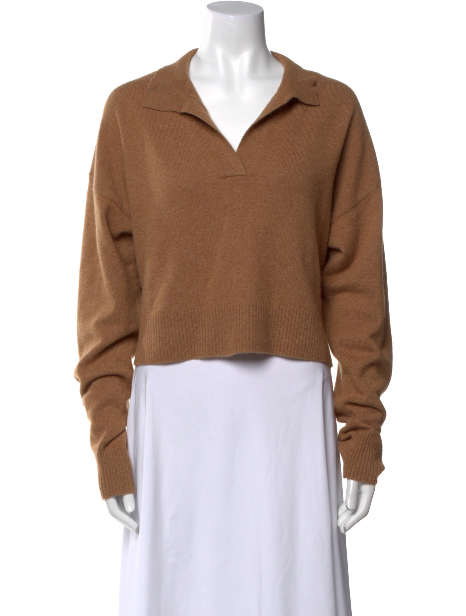 Reformation Cashmere V-Neck Sweatshirt