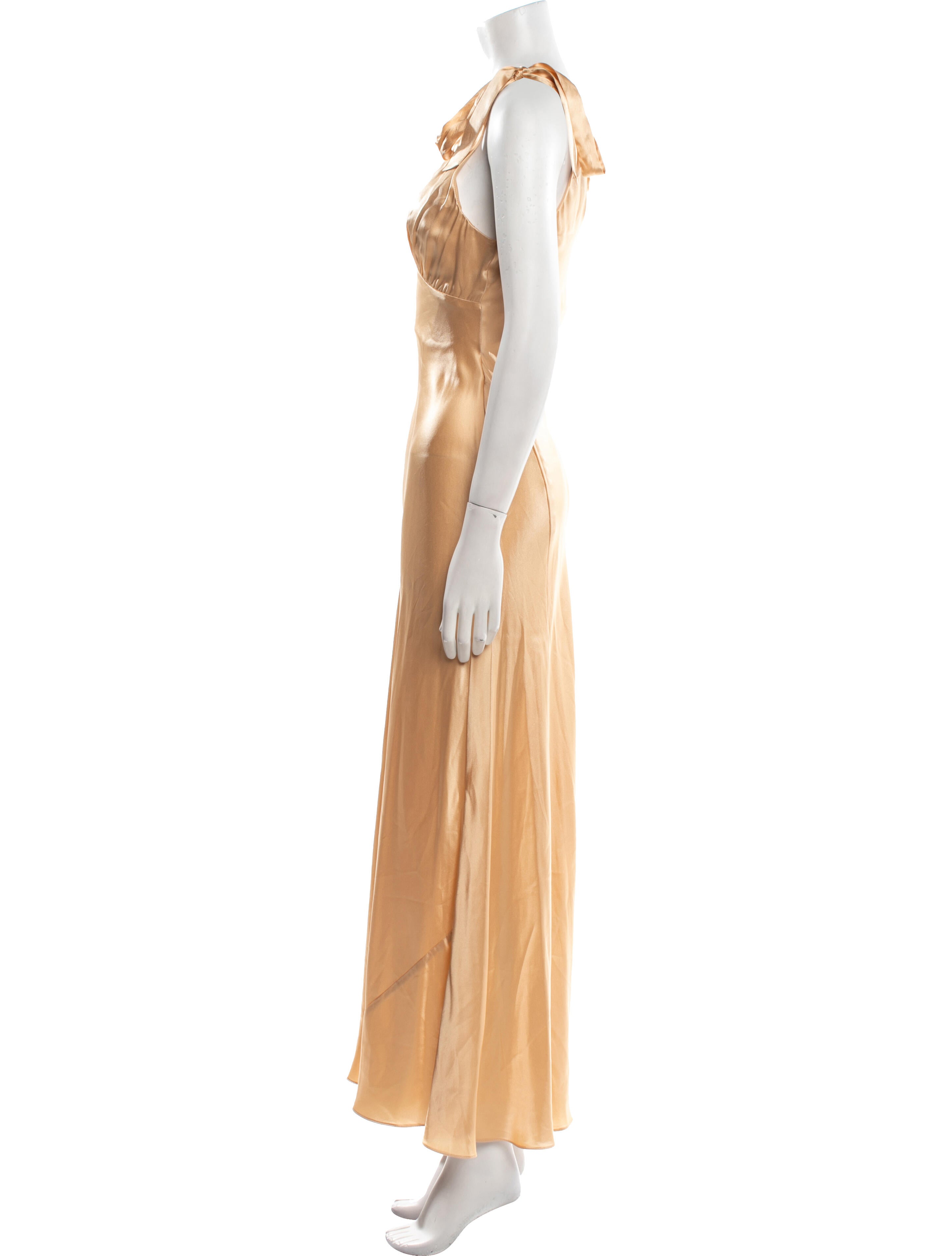 Reformation V-Neck Long Dress