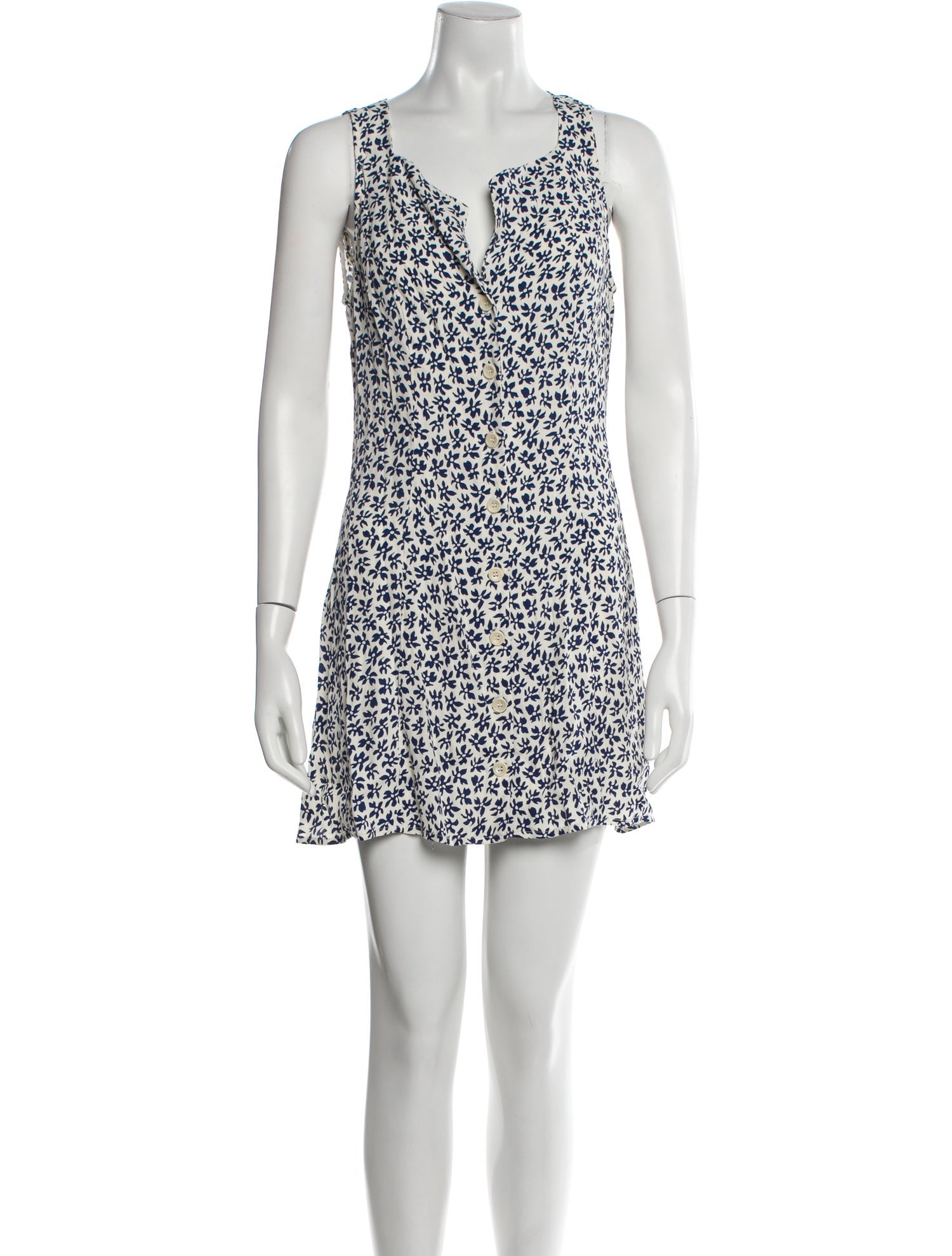 Reformation Floral Print Mini Dress