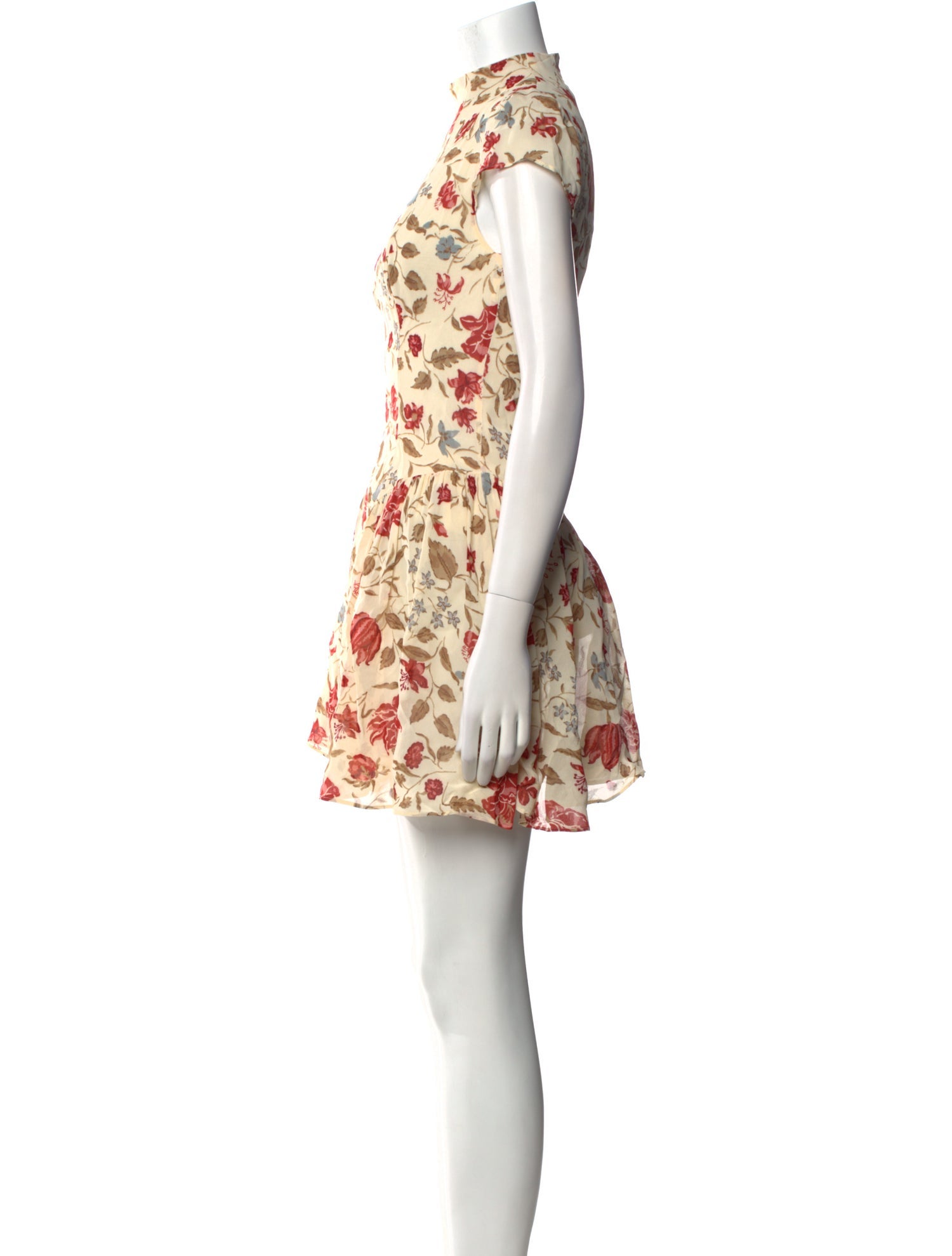 Reformation Floral Print Mini Dress