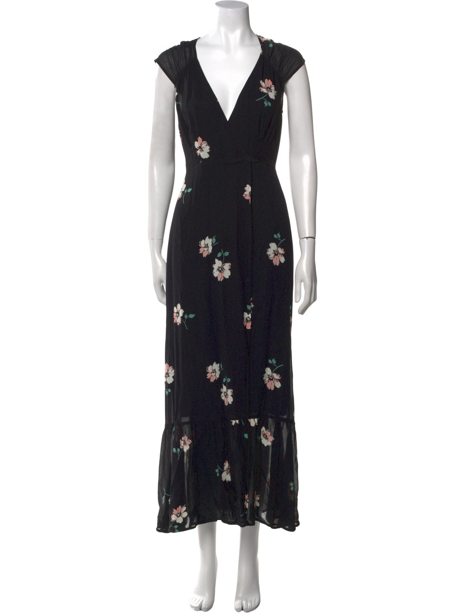 Reformation Floral Print Long Dress