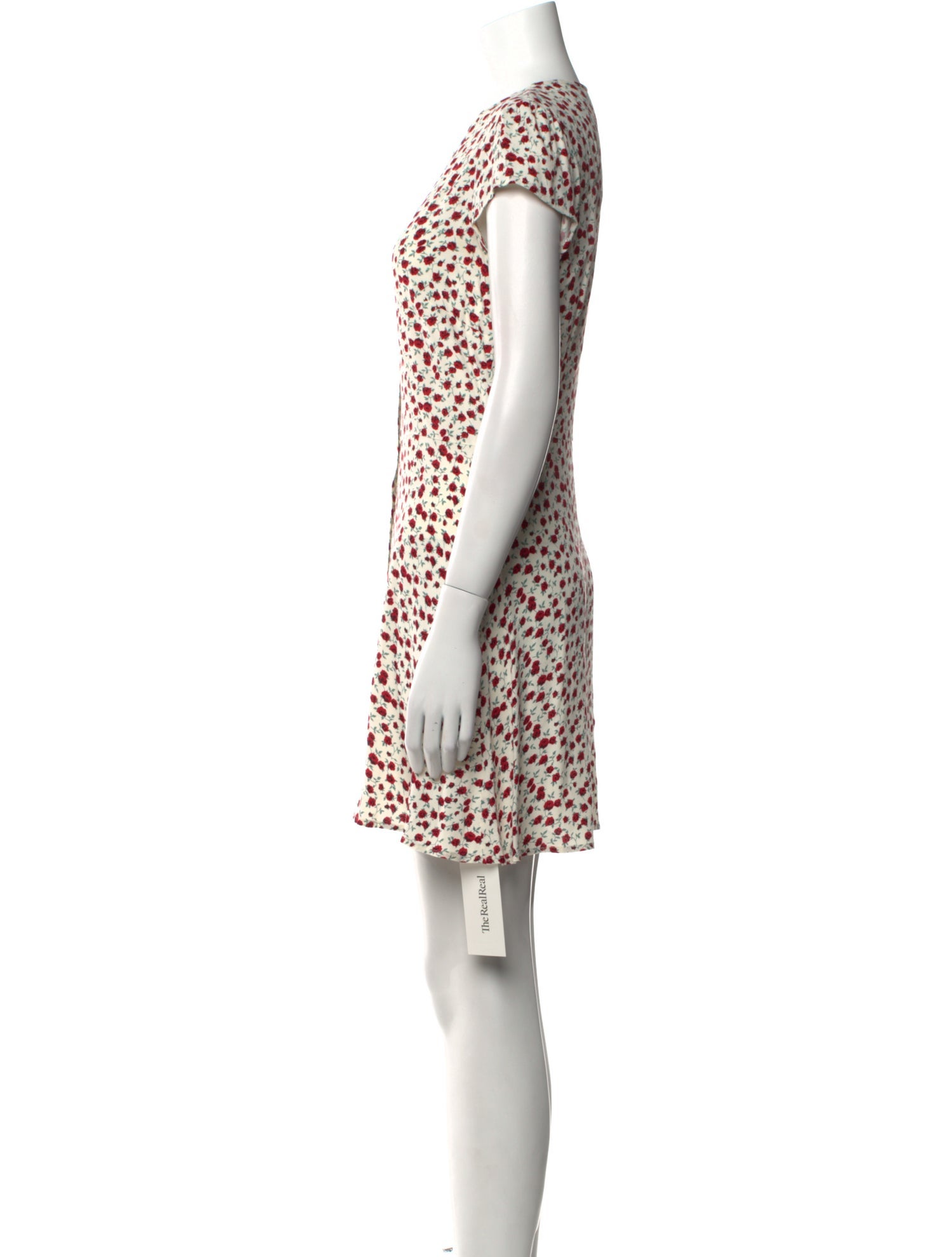 Reformation Floral Print Mini Dress