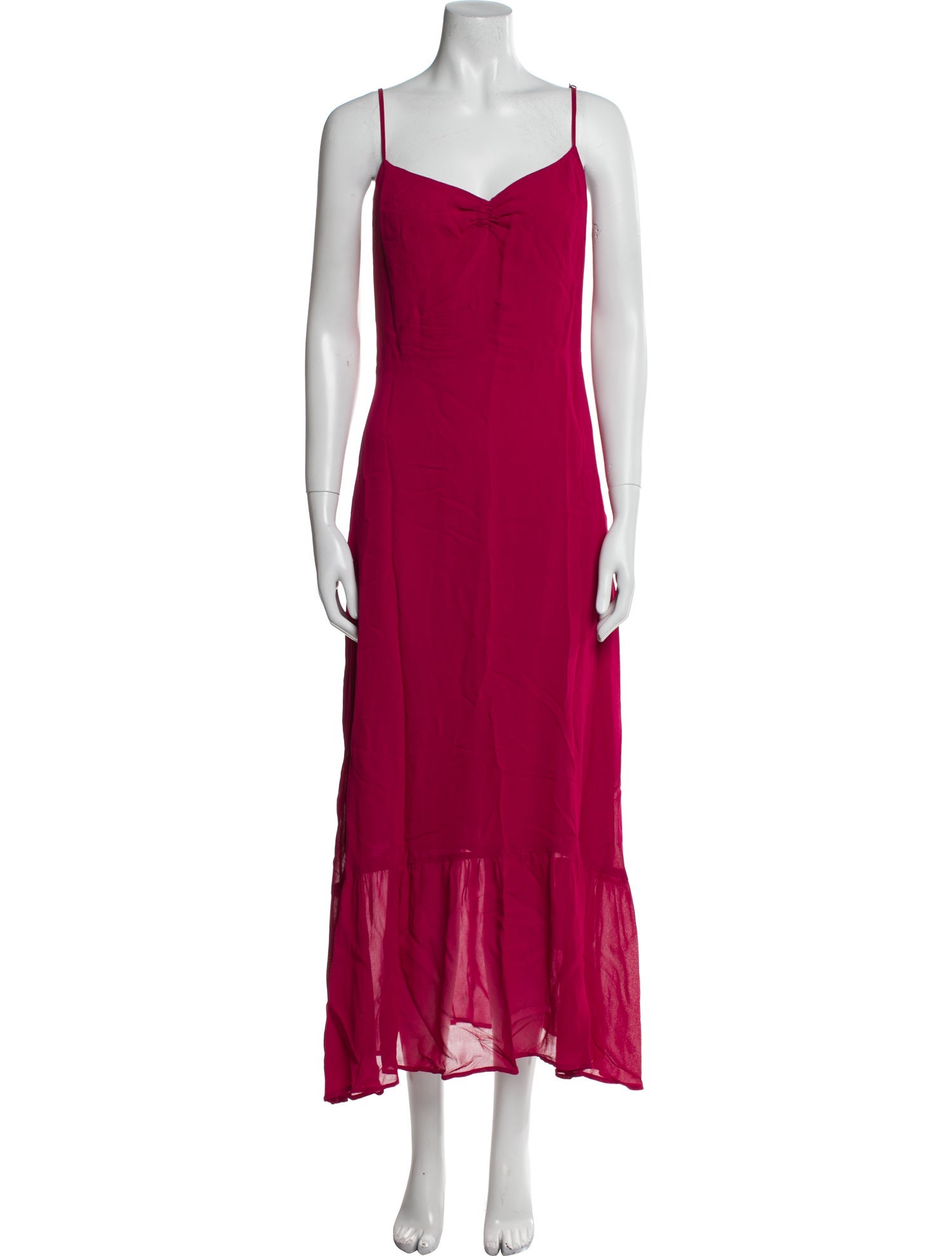 Reformation V-Neck Long Dress