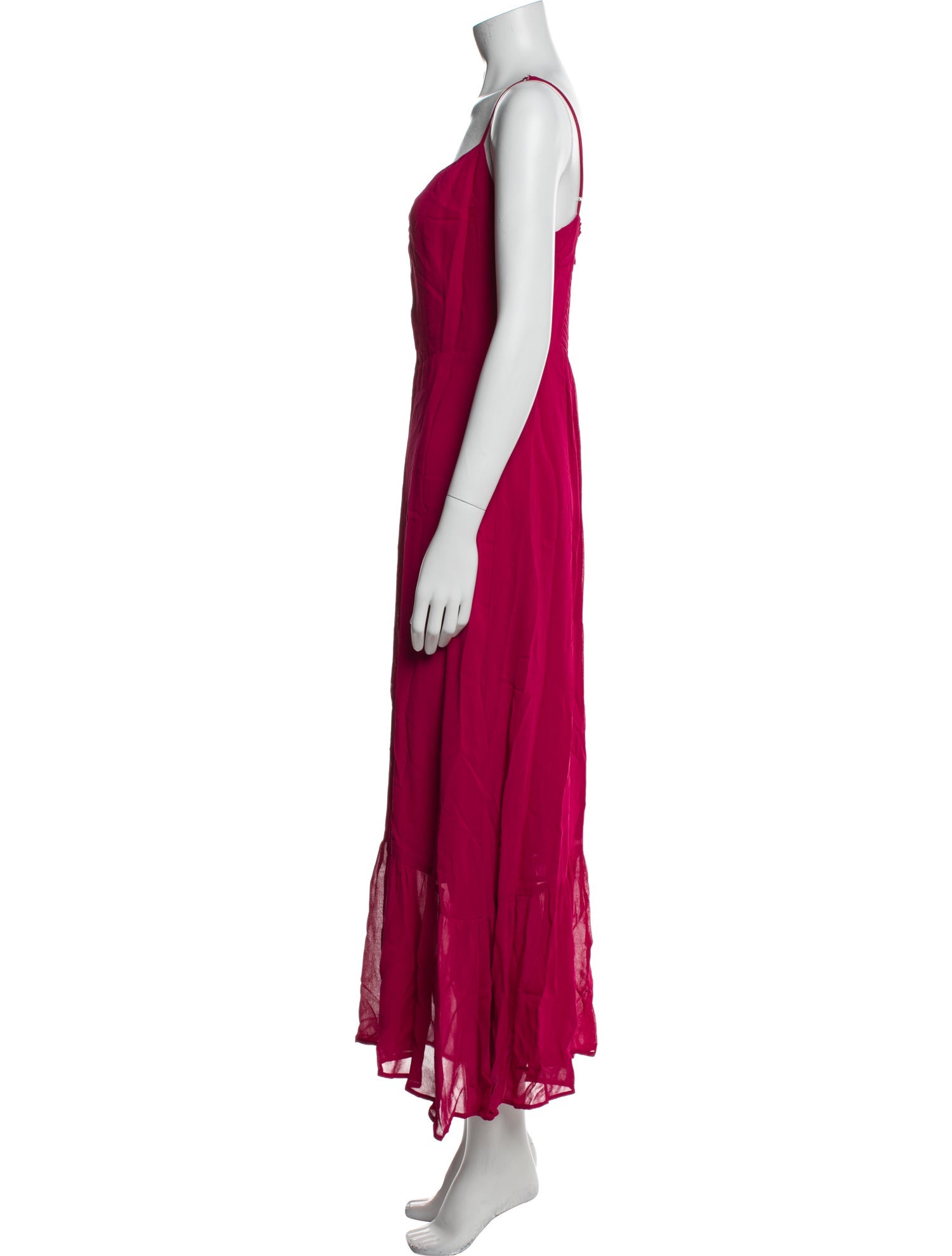 Reformation V-Neck Long Dress