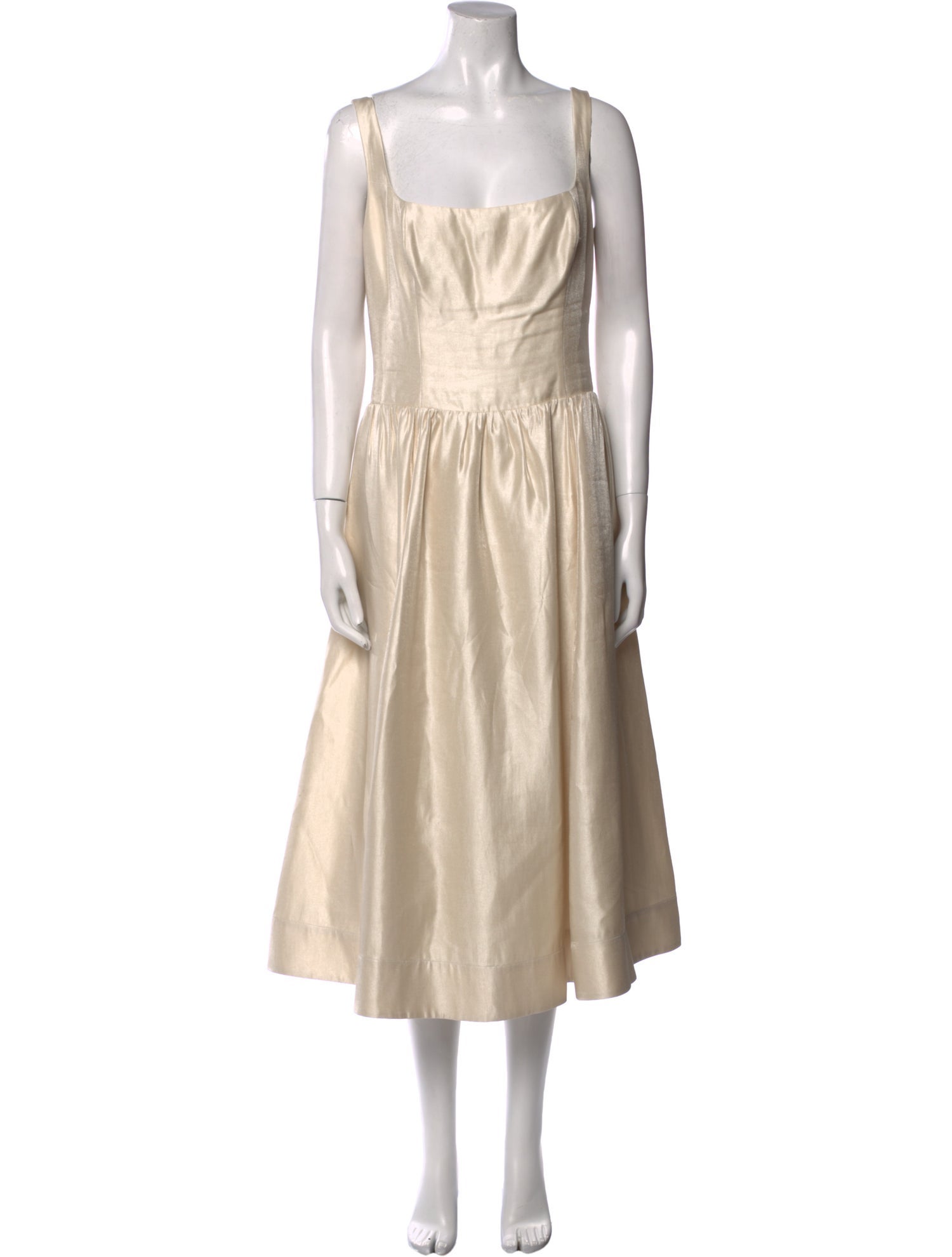 Reformation Square Neckline Long Dress