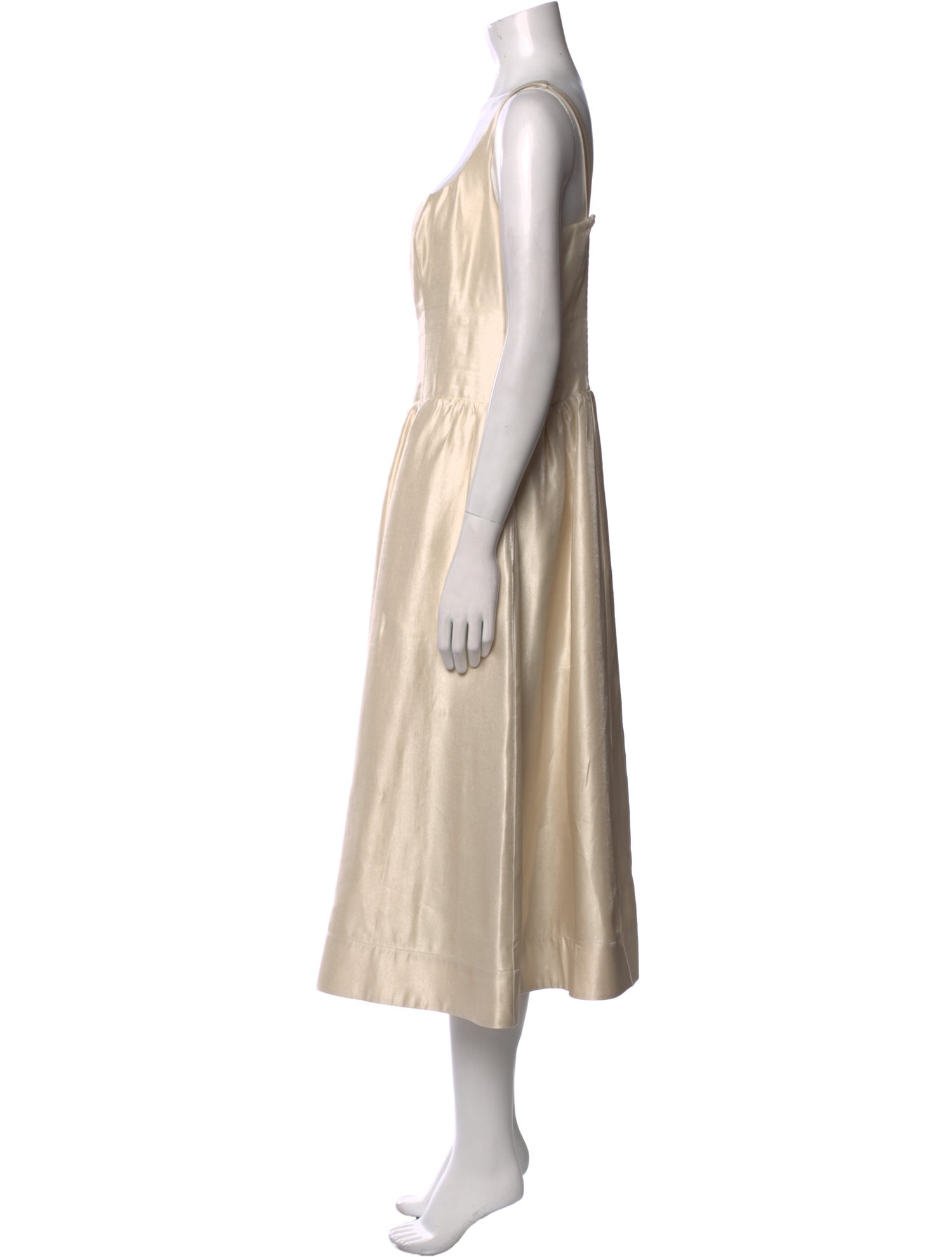 Reformation Square Neckline Long Dress