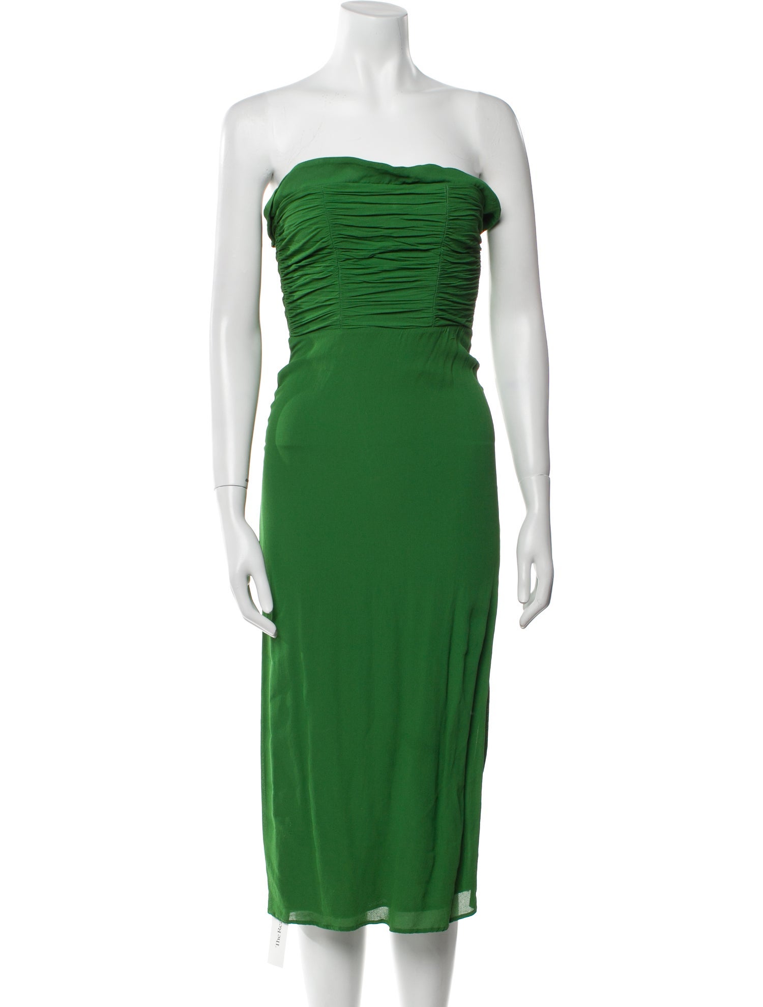 Reformation Strapless Knee-Length Dress