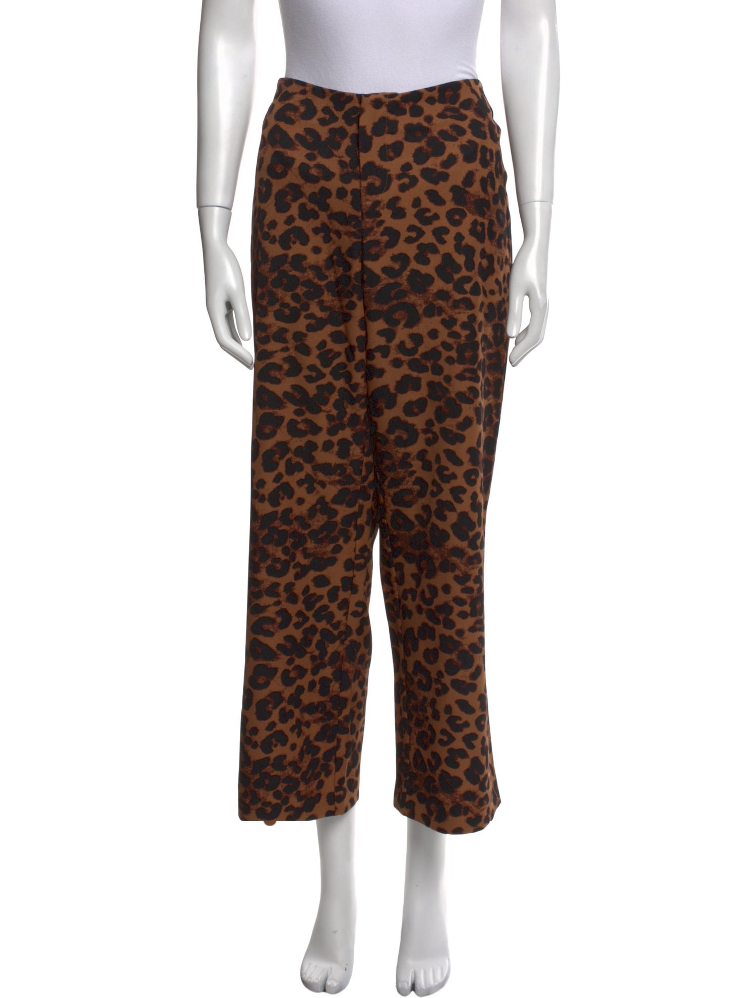 Reformation Animal Print Wide Leg Pants