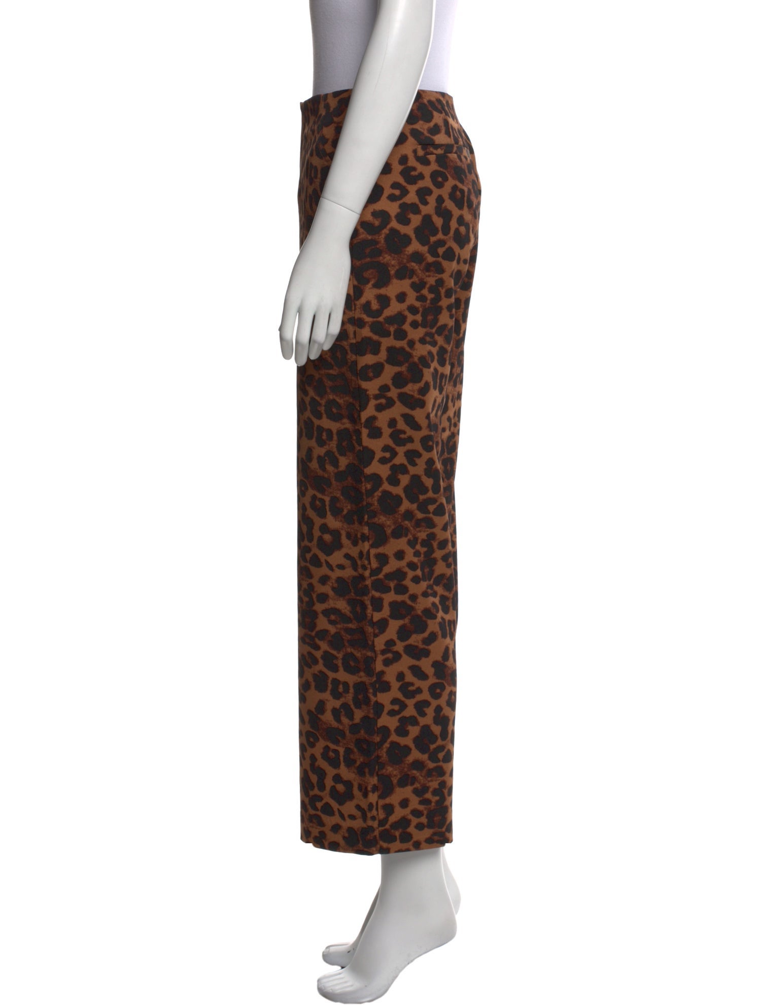 Reformation Animal Print Wide Leg Pants