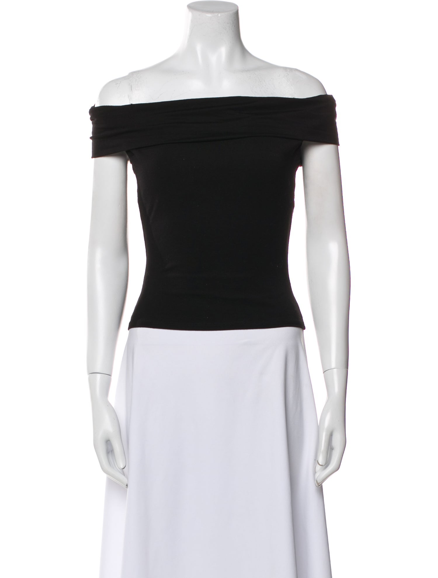 Reformation Off-The-Shoulder Short Sleeve Crop Top