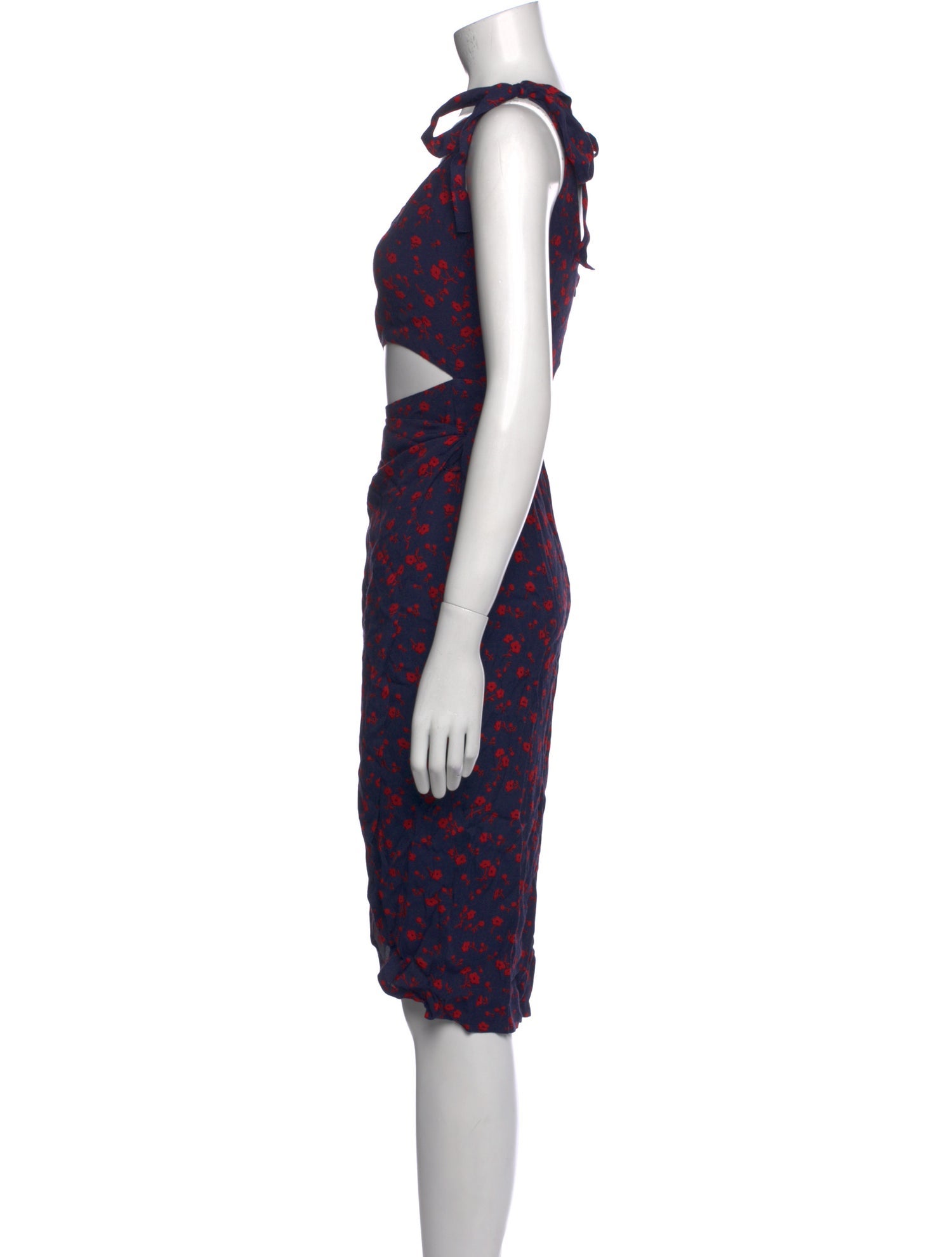 Reformation Printed Knee-Length Dress
