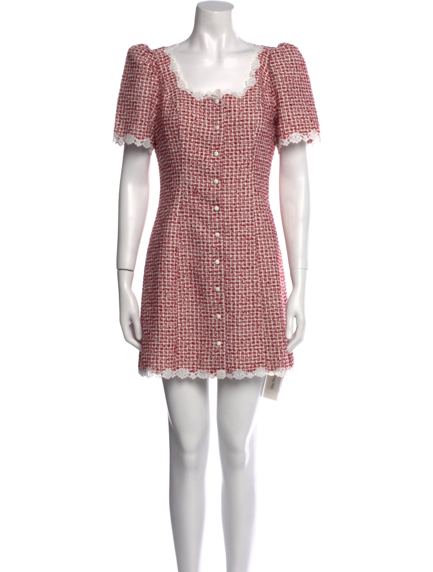 Reformation Tweed Pattern Mini Dress
