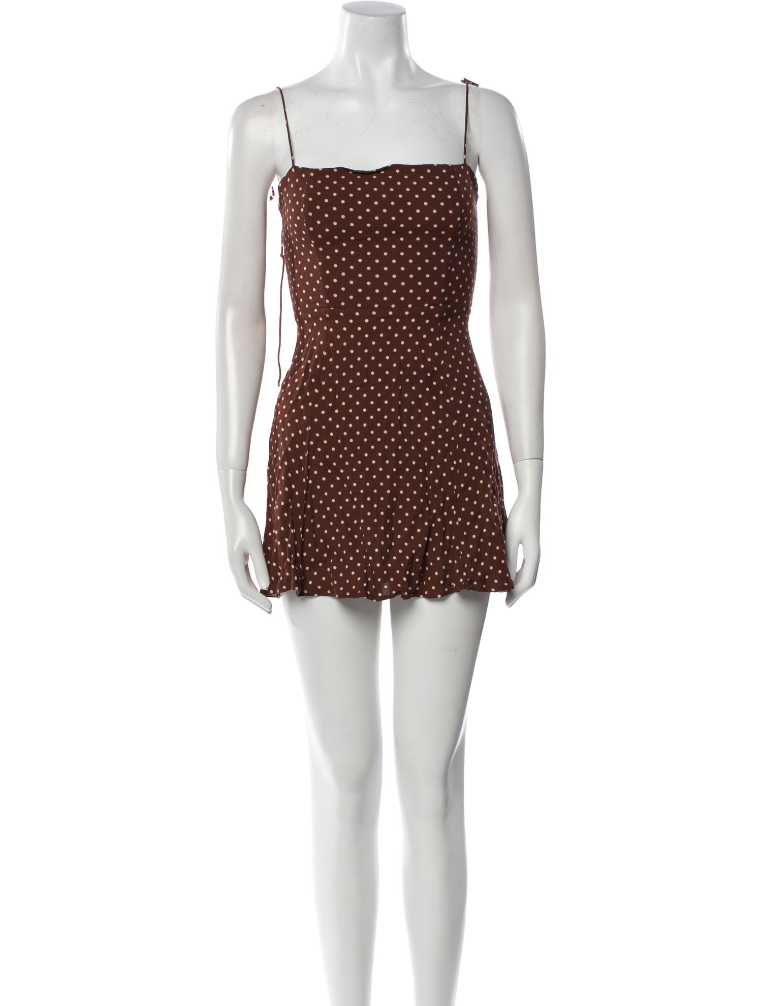 Reformation Polka Dot Print Mini Dress