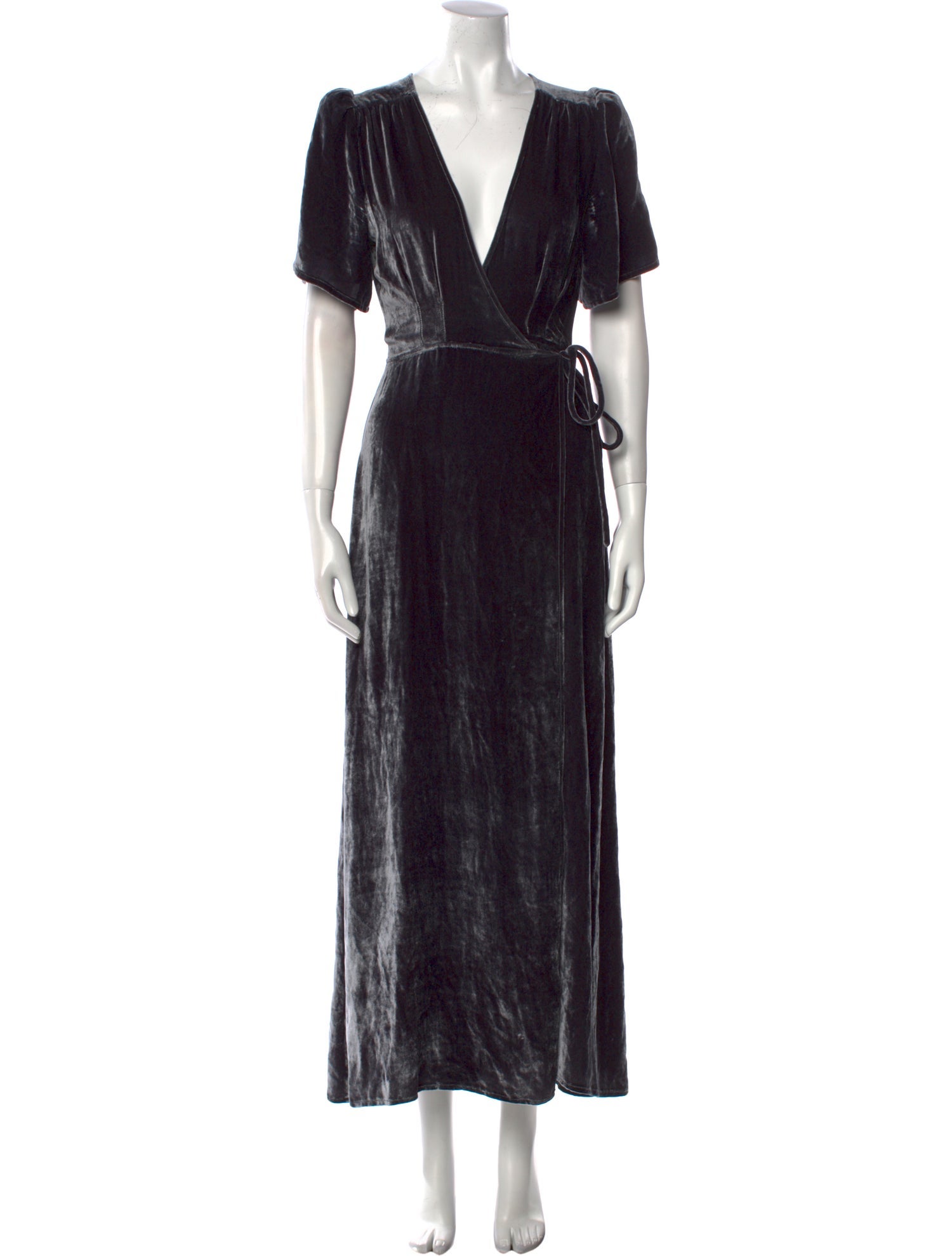 Reformation V-Neck Long Dress