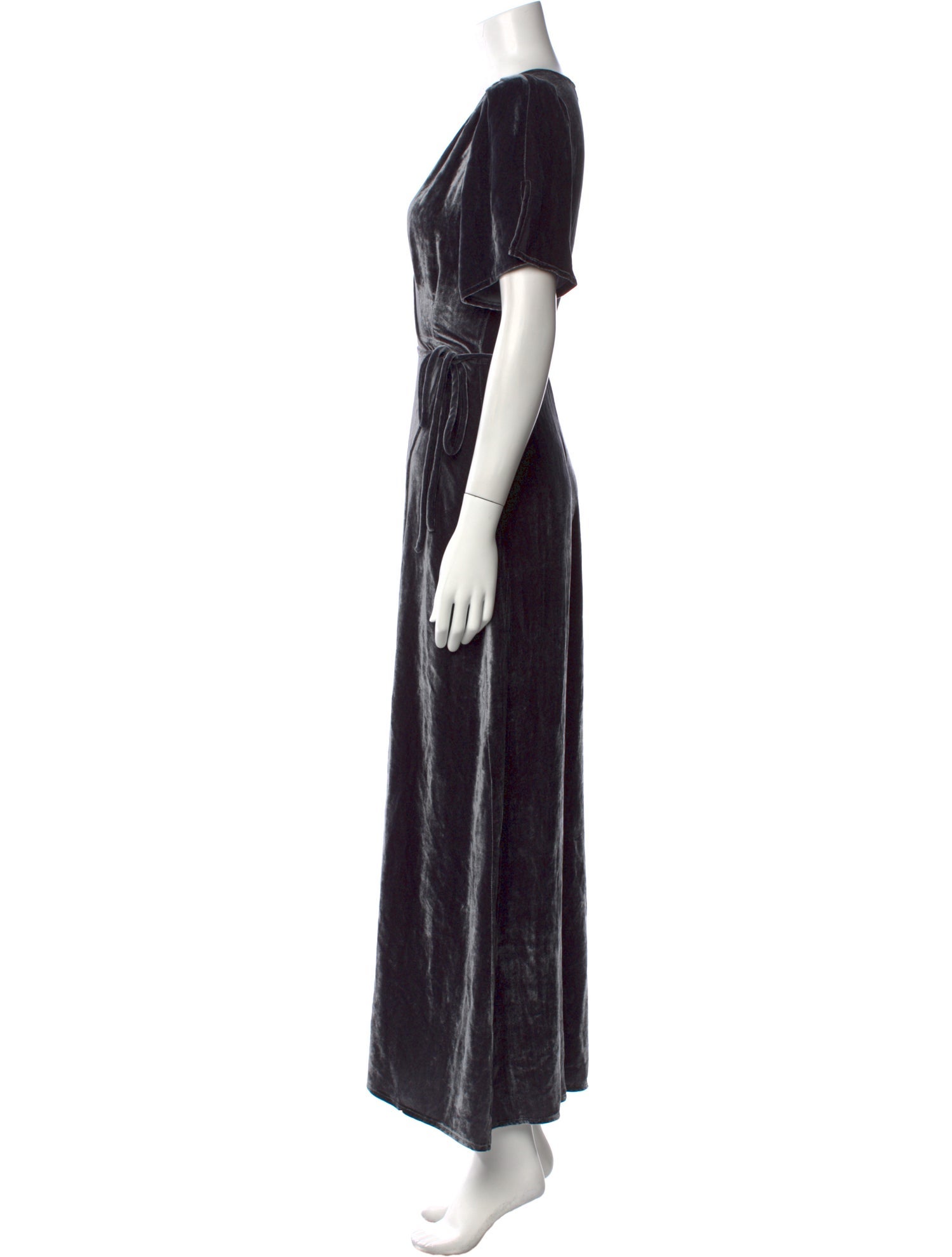 Reformation V-Neck Long Dress