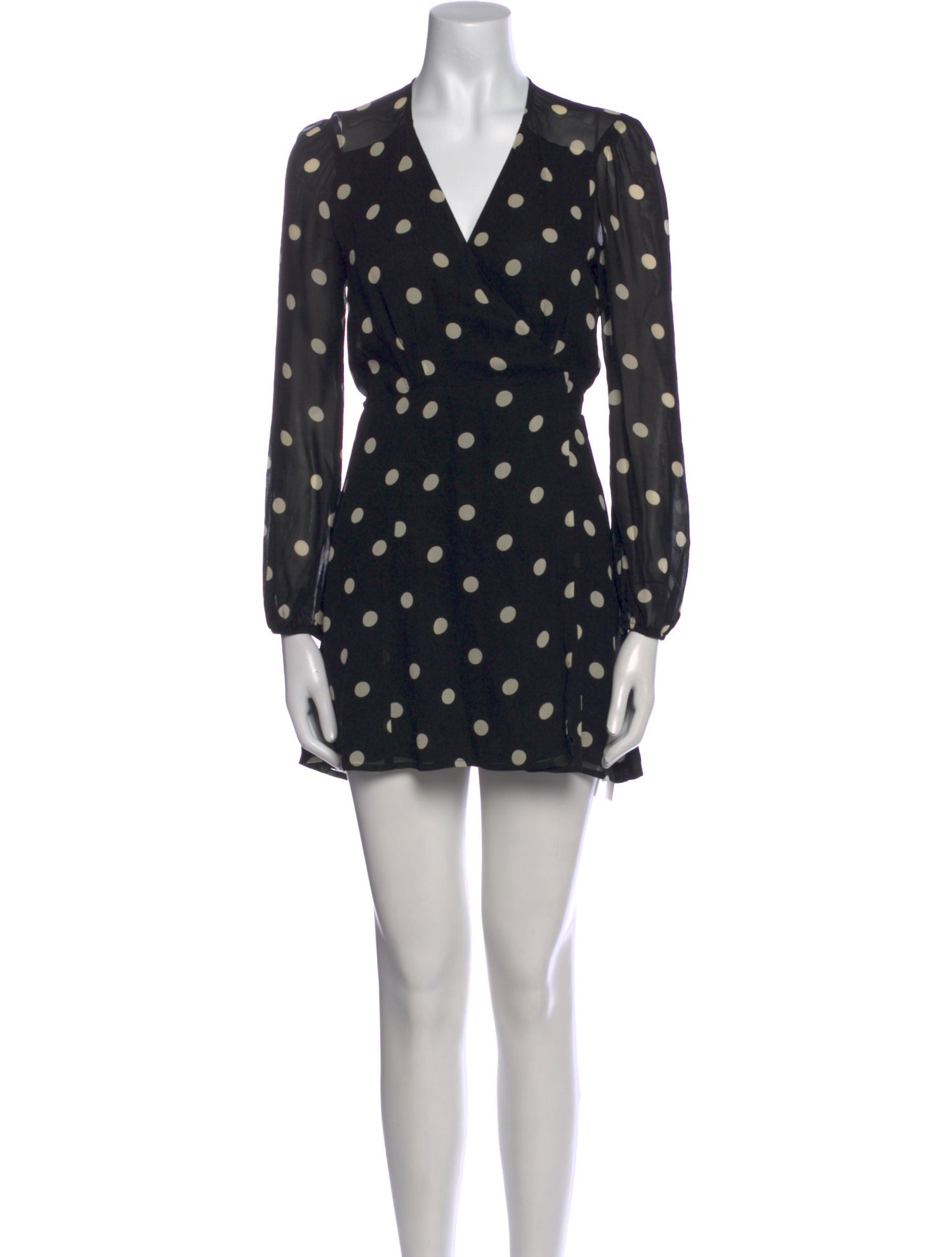 Reformation Polka Dot Print Mini Dress
