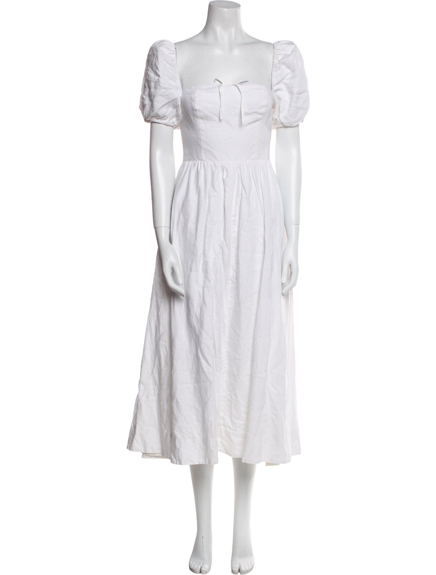 Reformation Linen Midi Length Dress