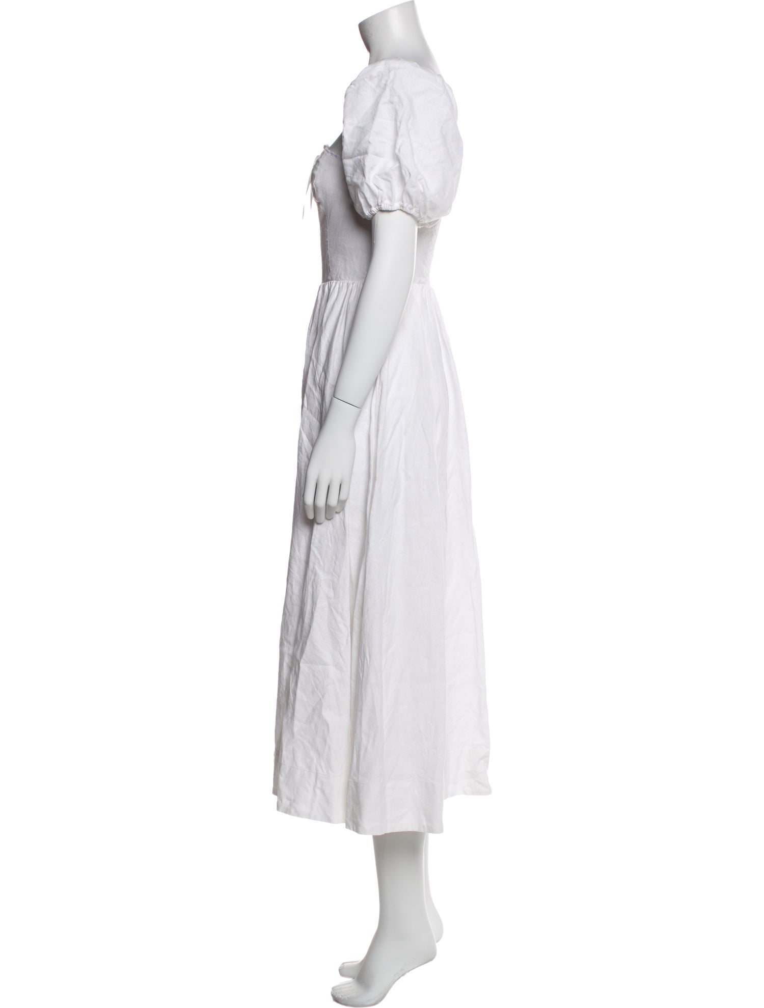 Reformation Linen Midi Length Dress