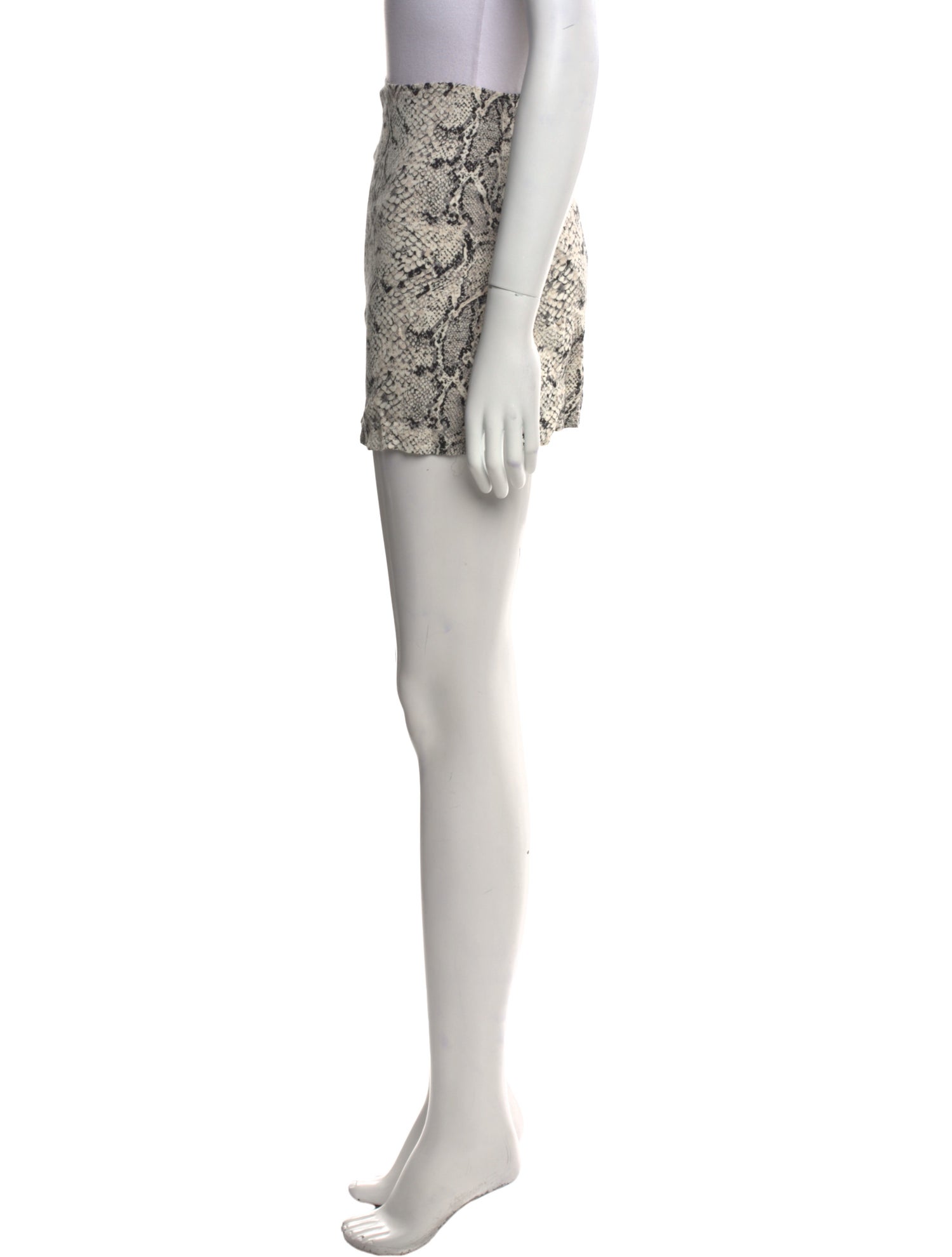 Reformation Animal Print Mini Skirt