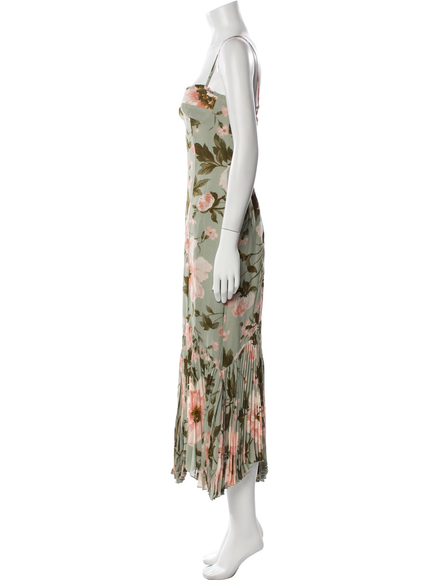 Reformation Floral Print Long Dress