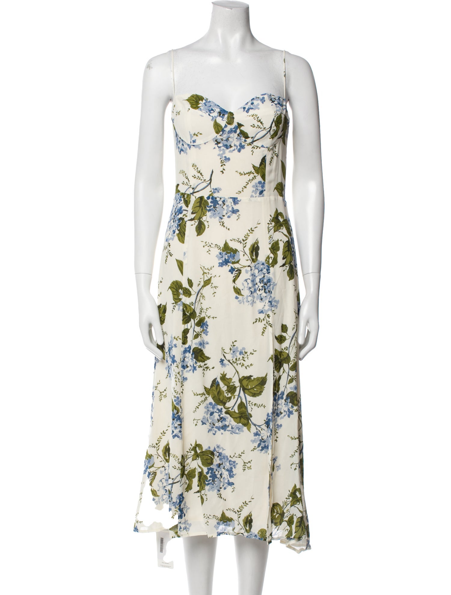 Reformation Floral Print Midi Length Dress w/ Tags