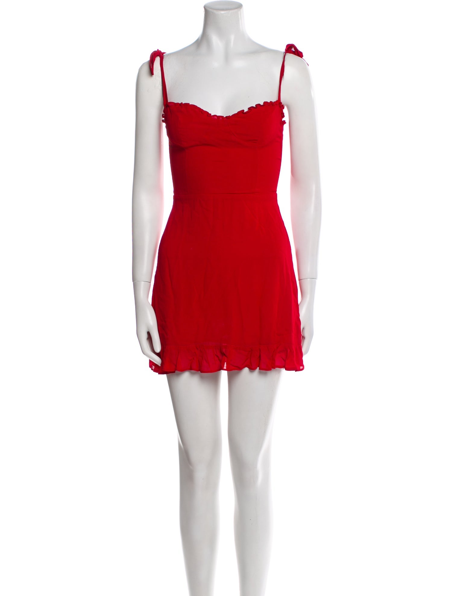 Reformation Square Neckline Mini Dress