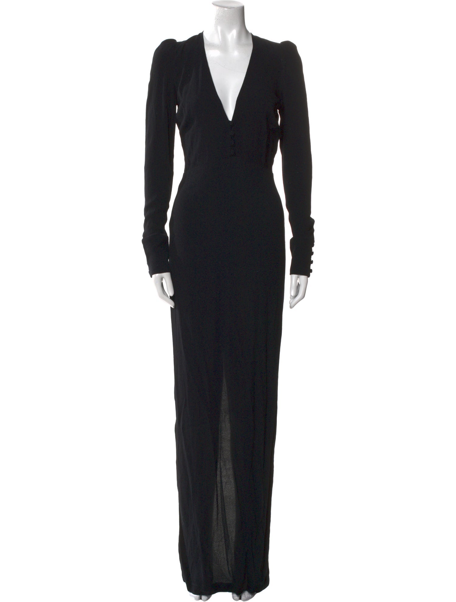 Reformation V-Neck Long Dress