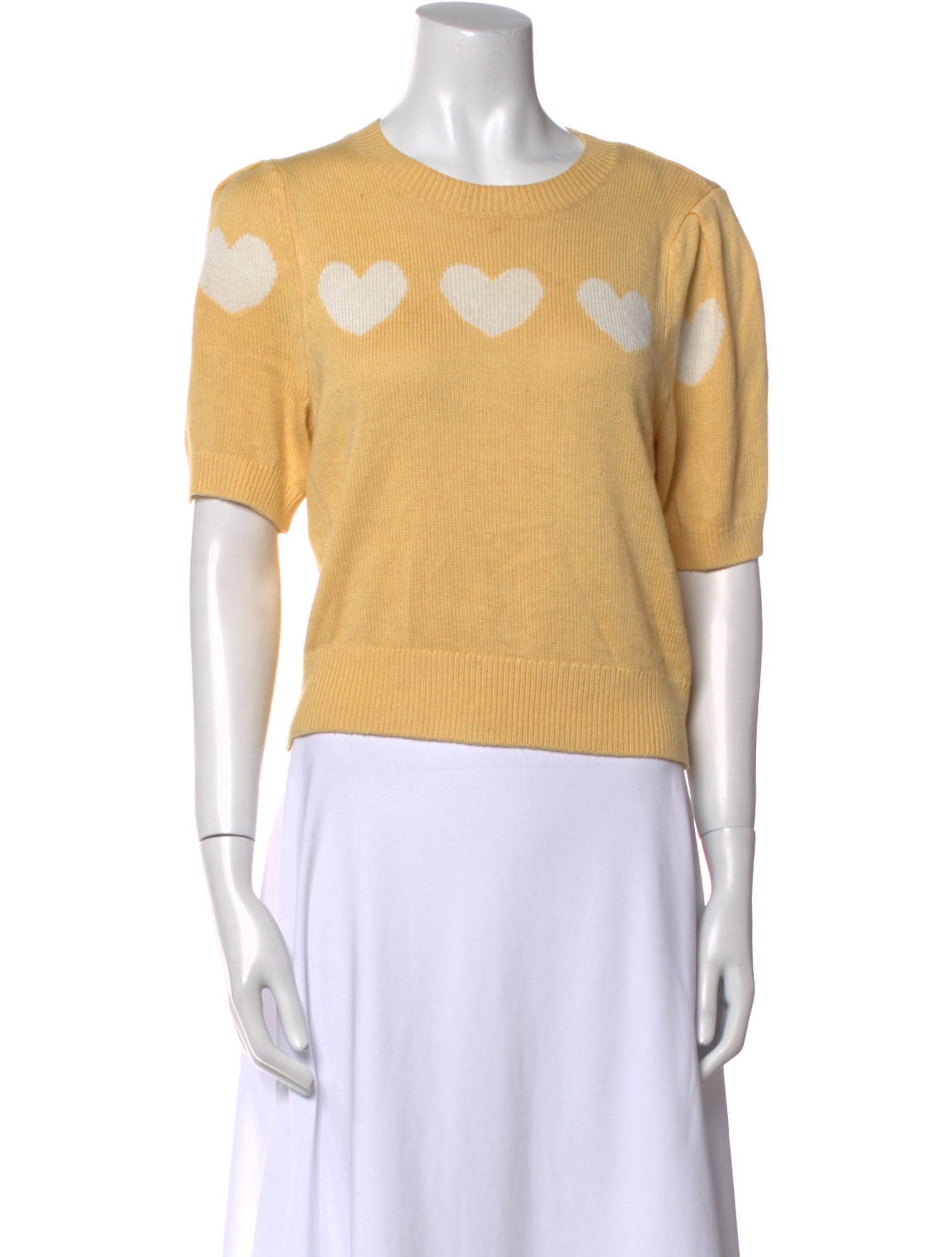 Reformation Printed Crew Neck Sweater