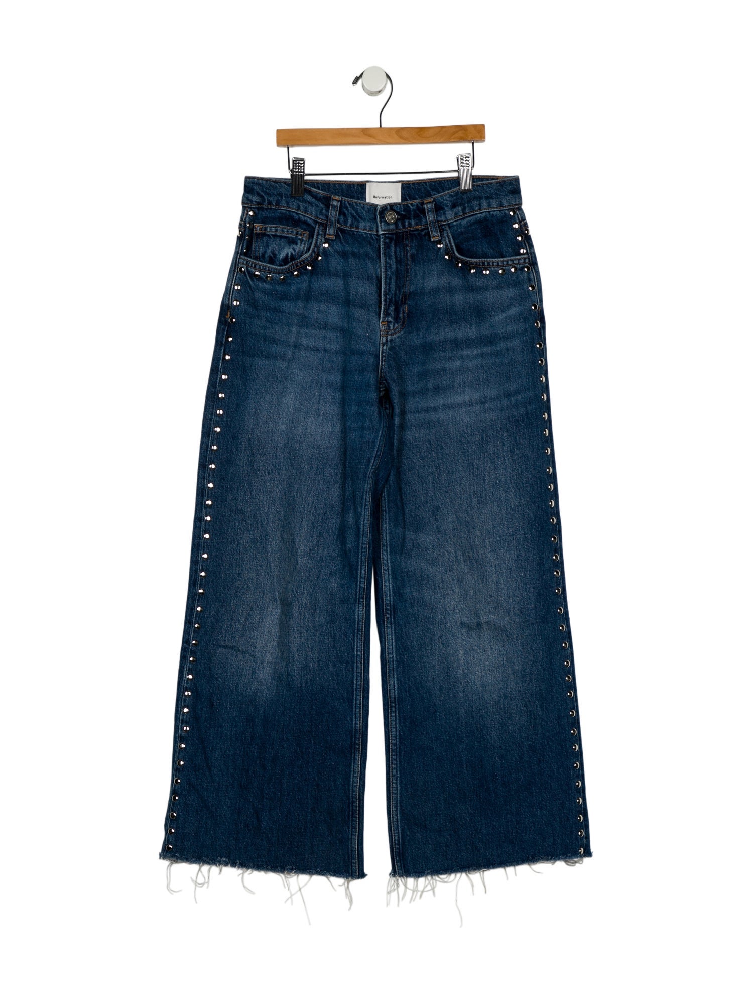 Reformation Mid-Rise Wide Leg Jeans