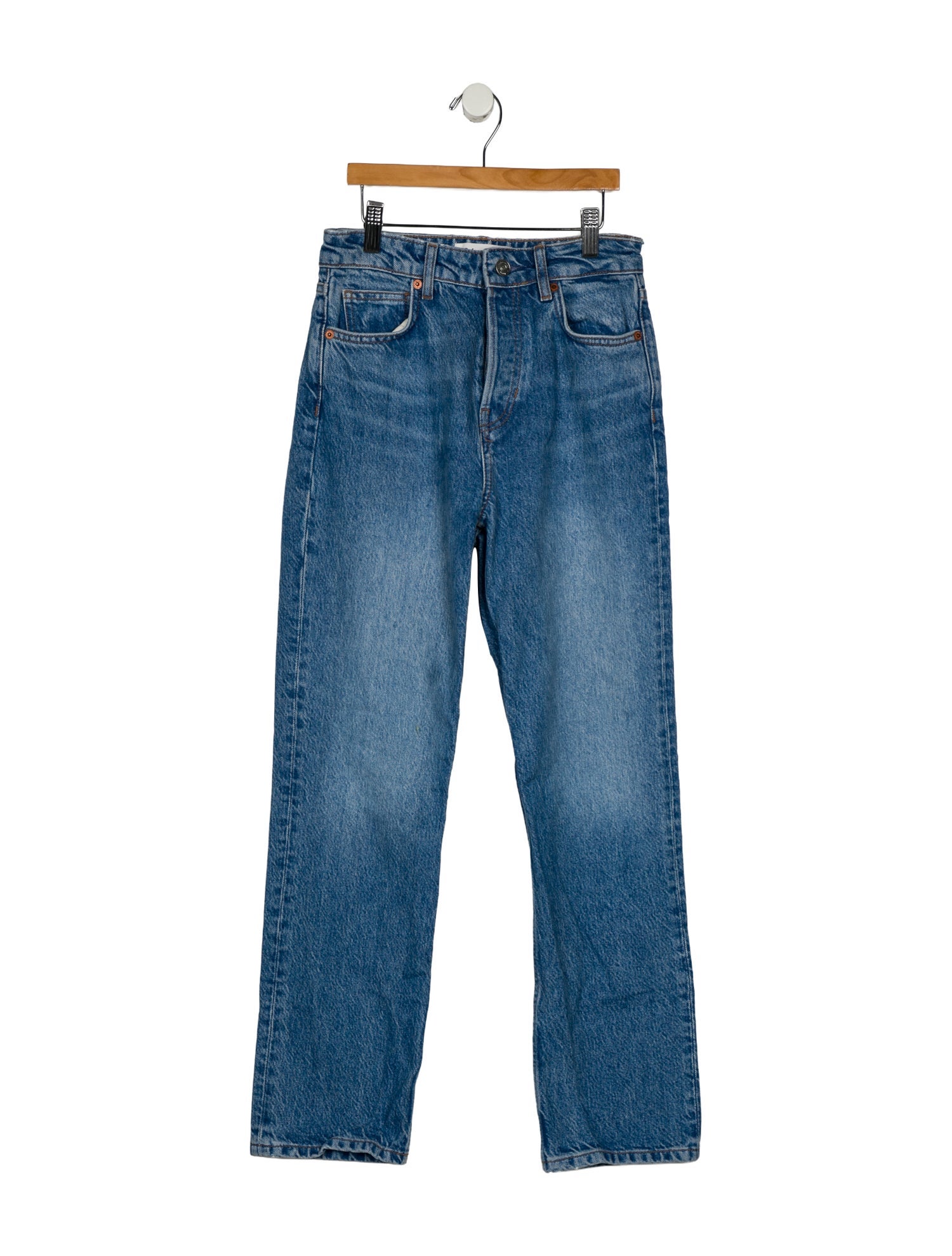 Reformation Mid-Rise Straight Leg Jeans