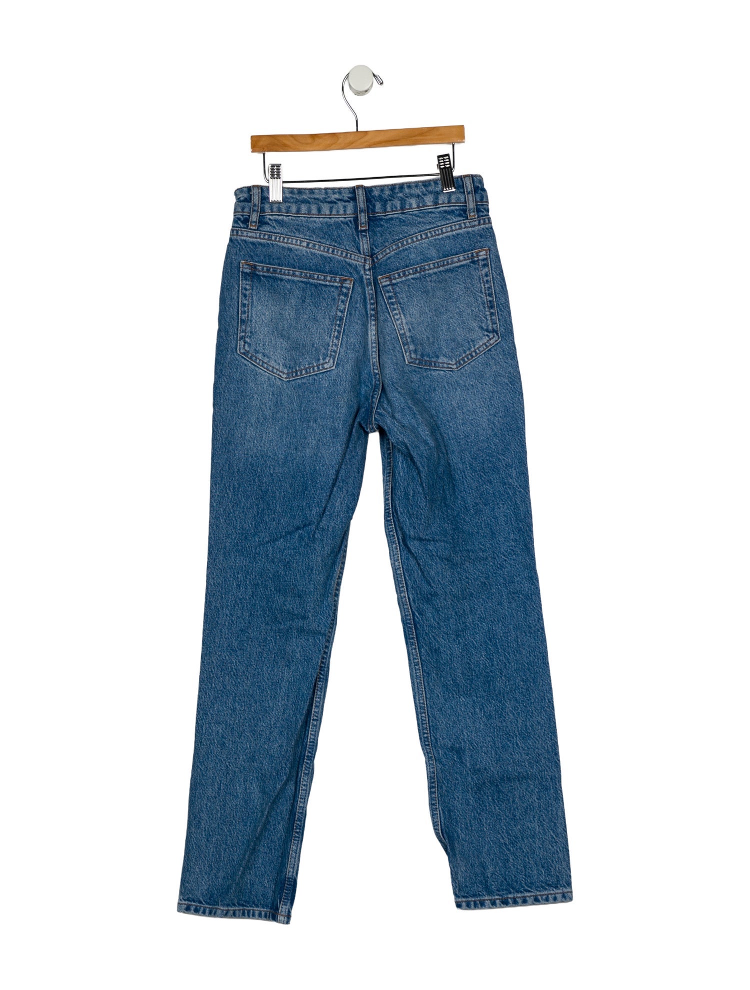 Reformation Mid-Rise Straight Leg Jeans