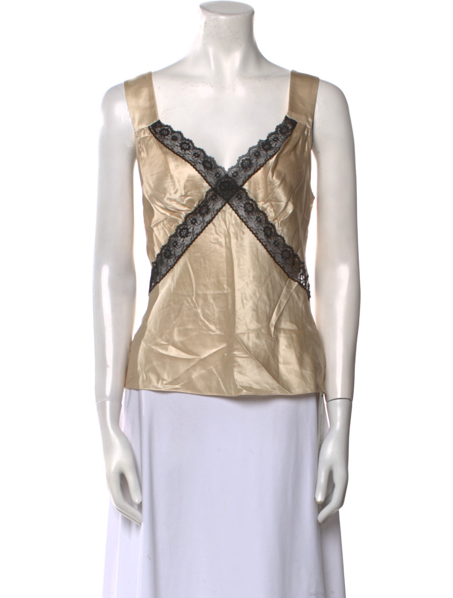 Reformation Silk V-Neck Top