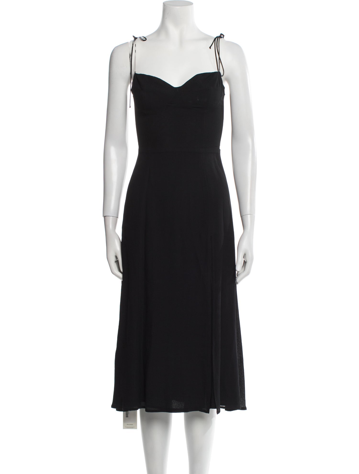 Reformation Square Neckline Midi Length Dress
