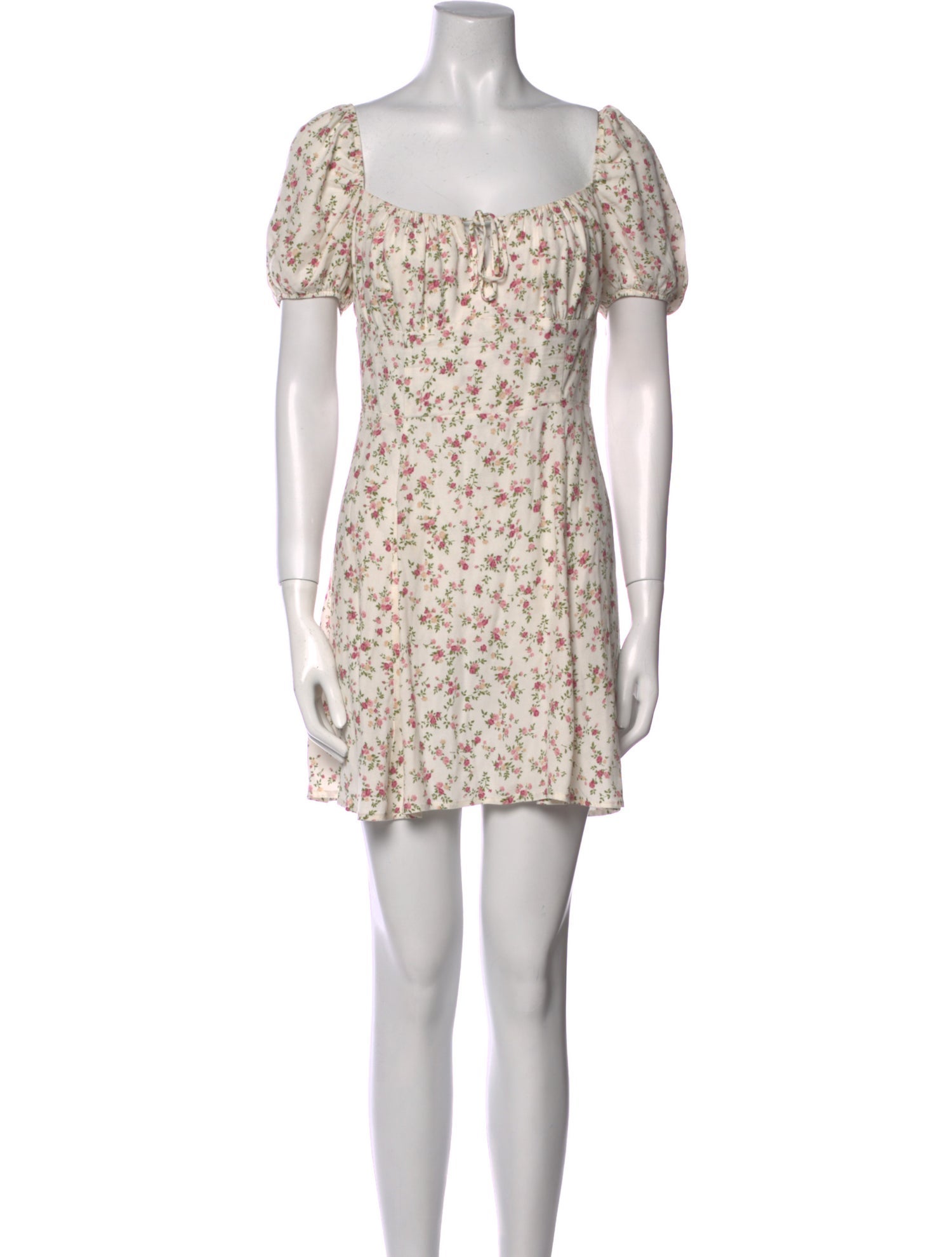 Reformation Floral Print Mini Dress