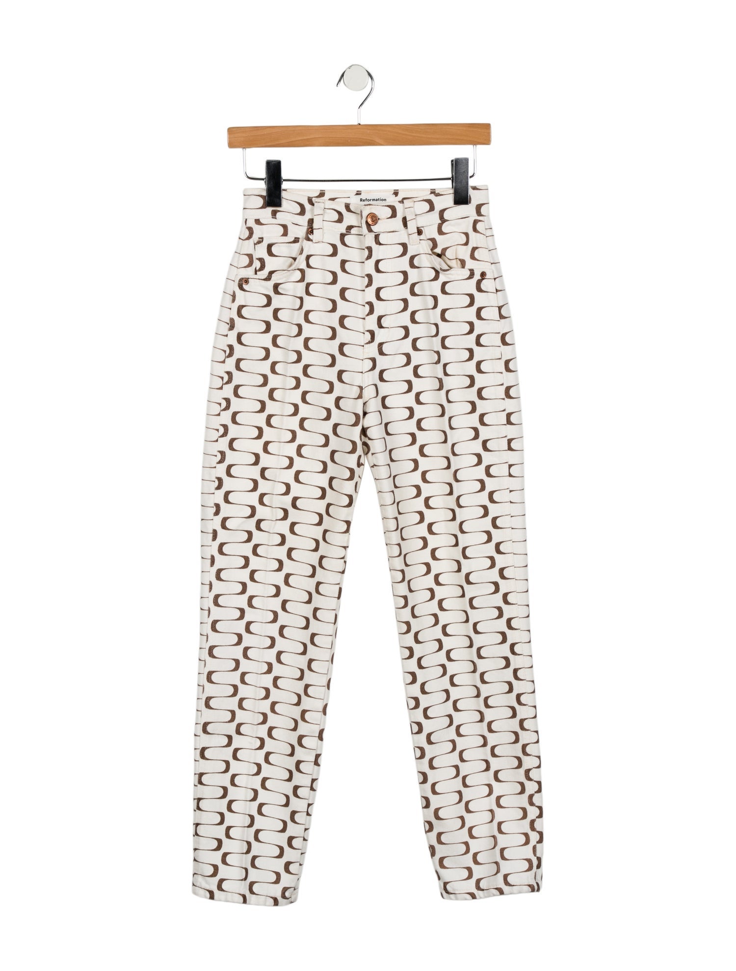 Reformation Low-Rise Straight Leg Jeans