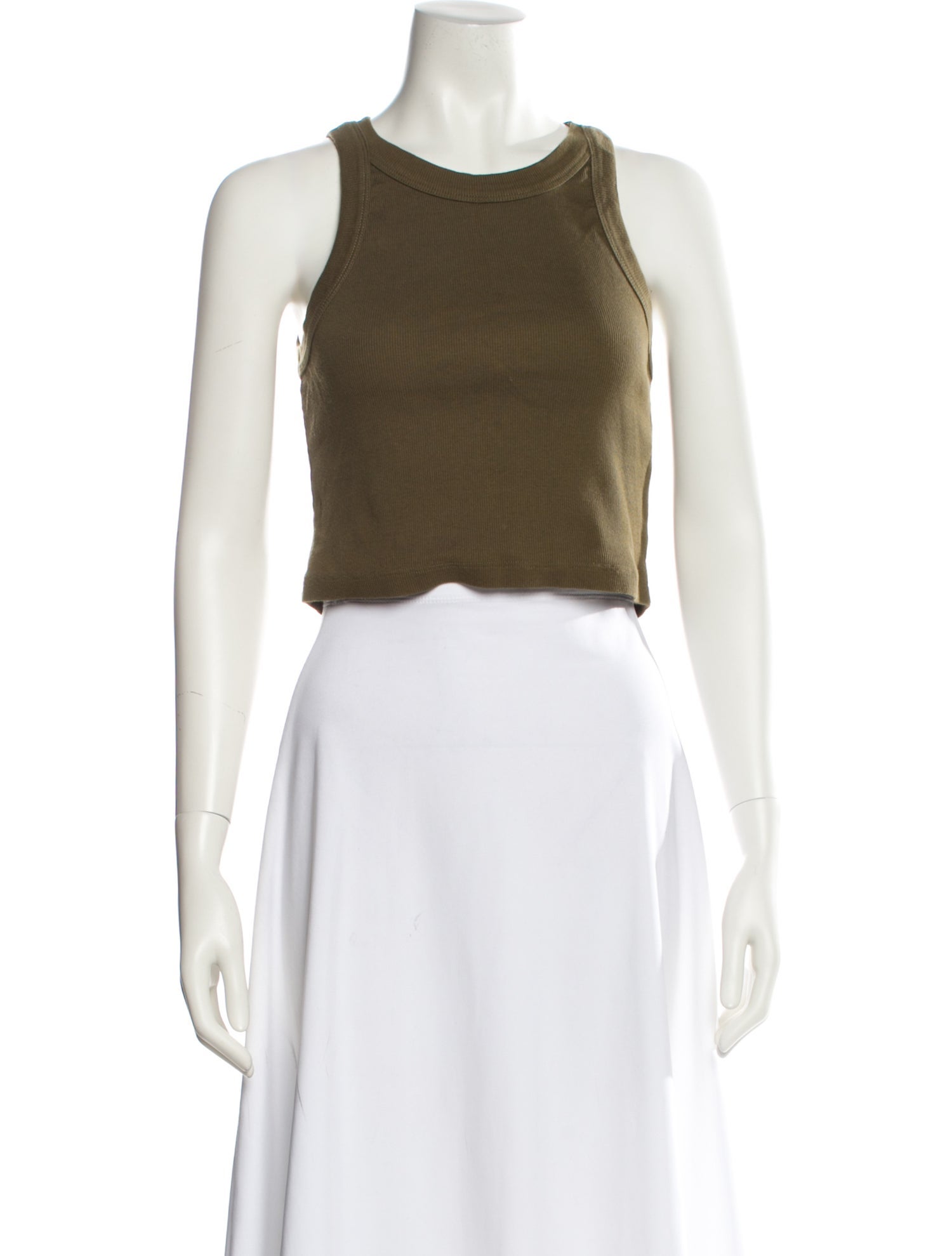 Reformation Scoop Neck Sleeveless Crop Top