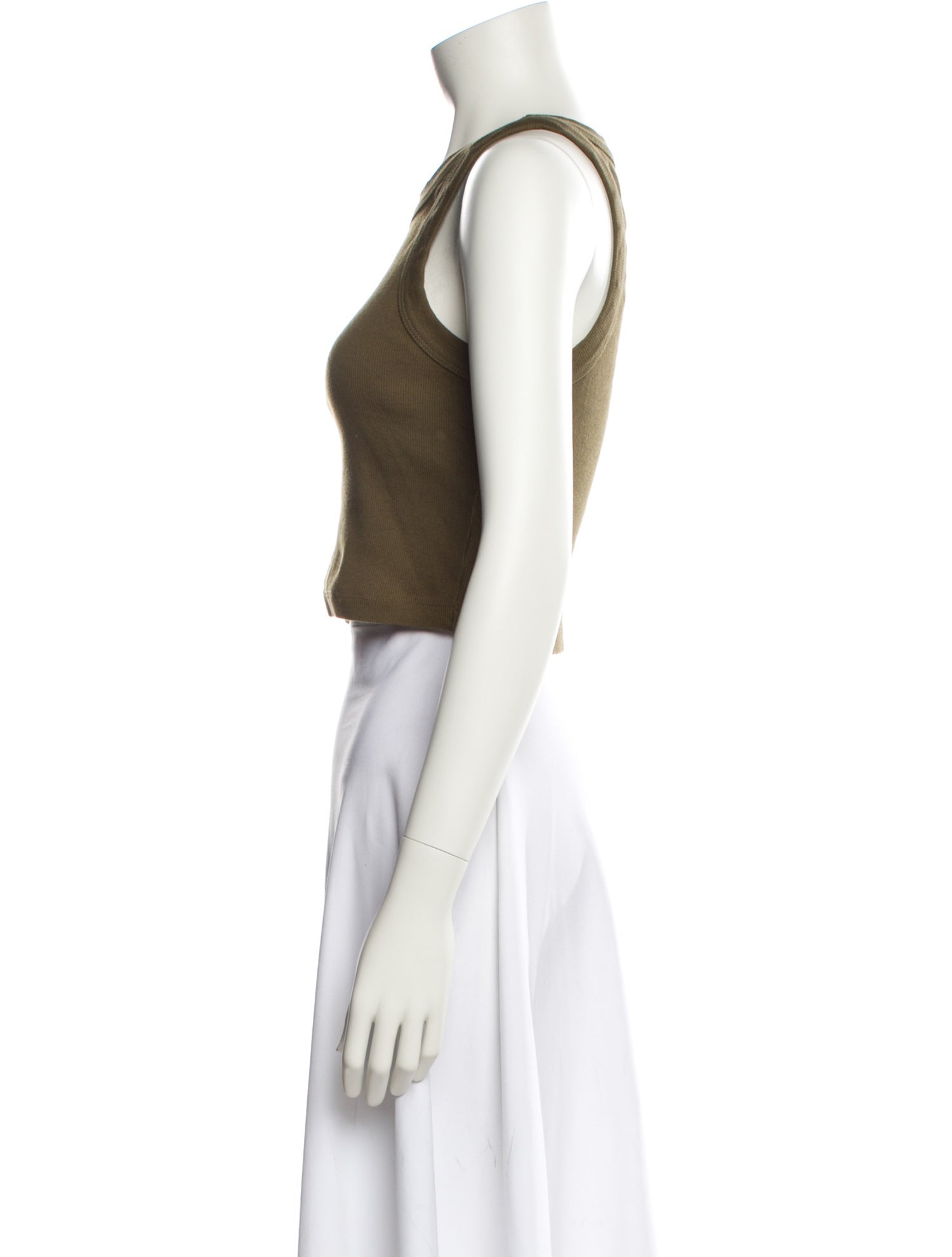 Reformation Scoop Neck Sleeveless Crop Top