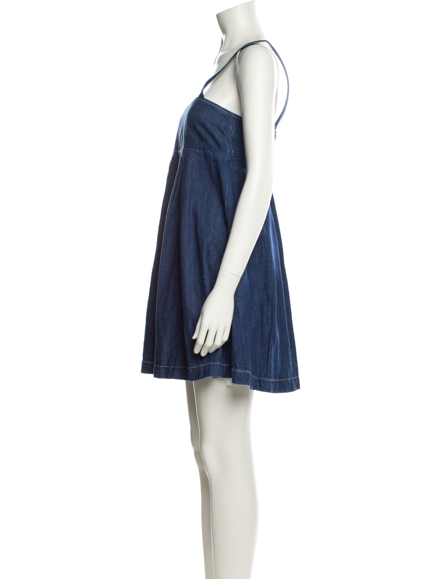 Reformation Square Neckline Mini Dress