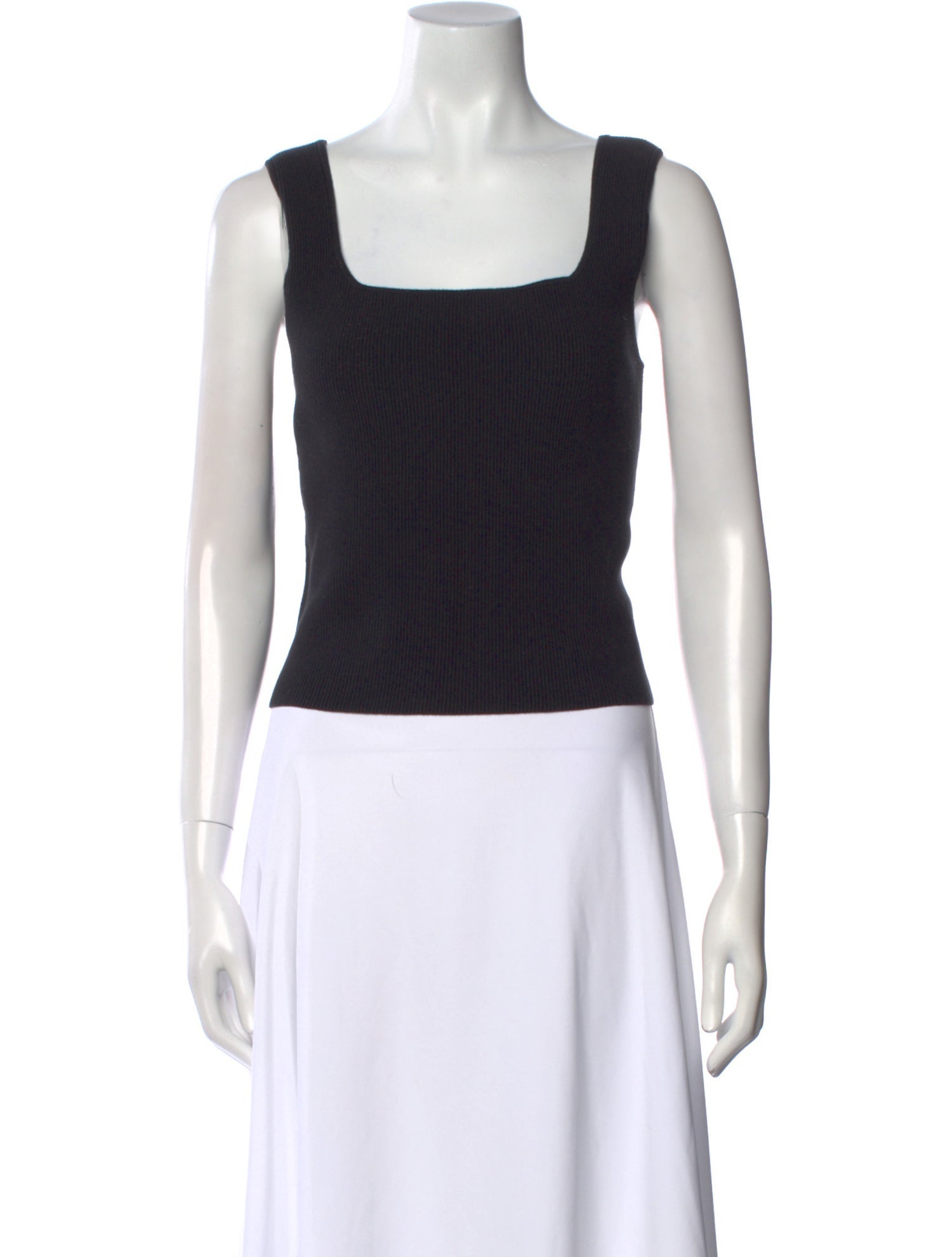 Reformation Square Neckline Sleeveless Crop Top