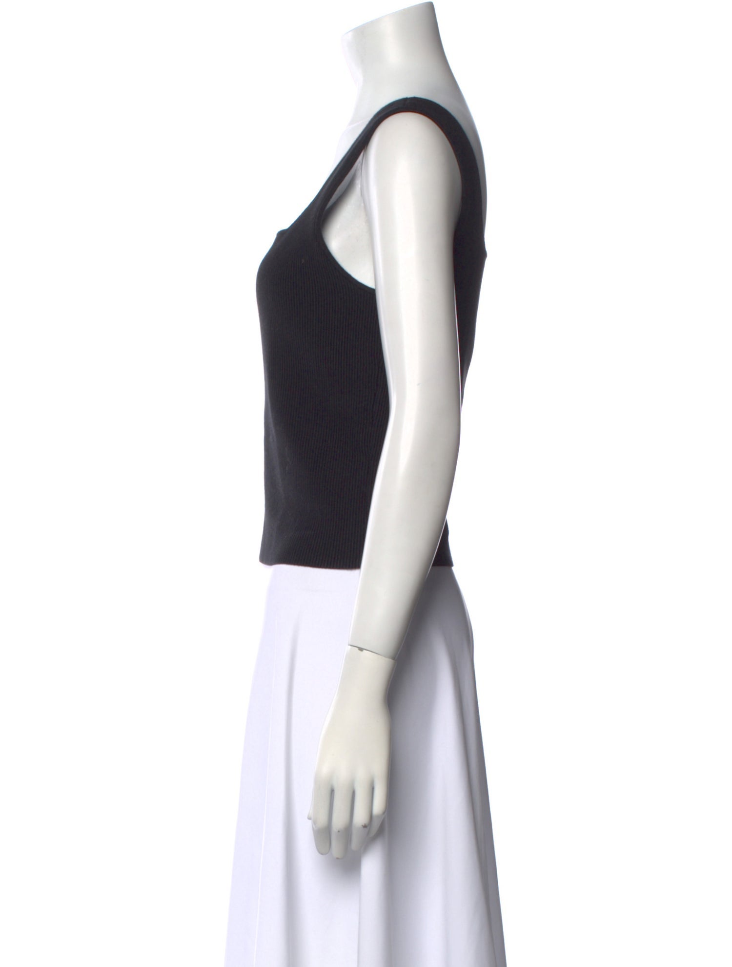Reformation Square Neckline Sleeveless Crop Top