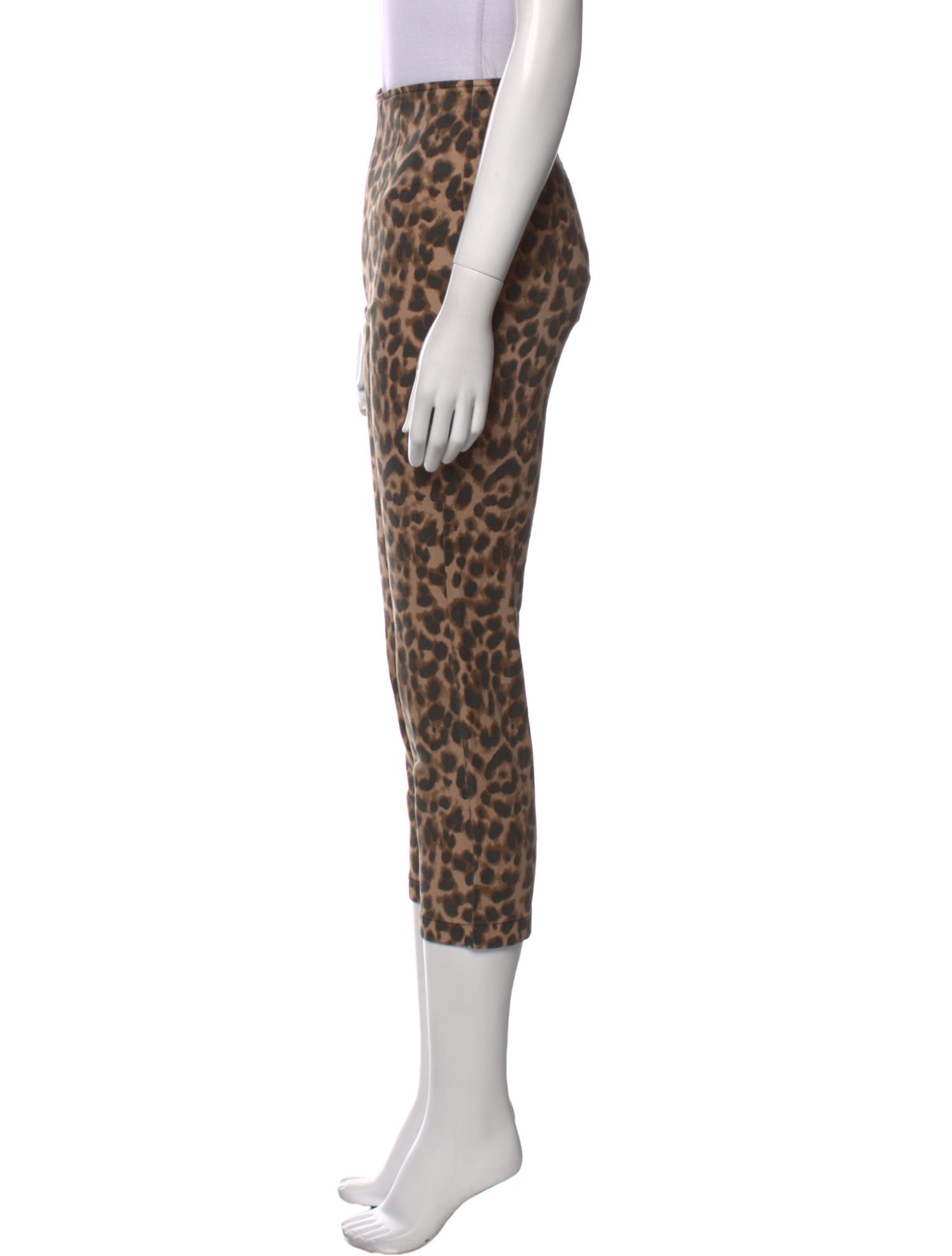 Reformation Animal Print Straight Leg Pants