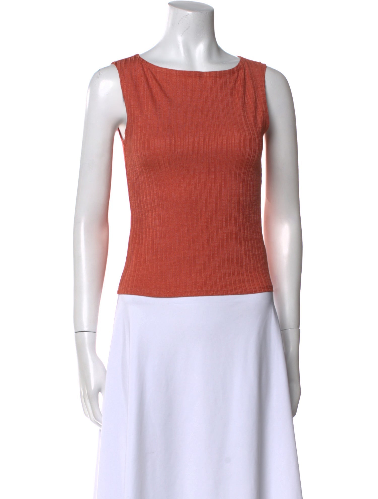 Reformation Bateau Neckline Sleeveless Top