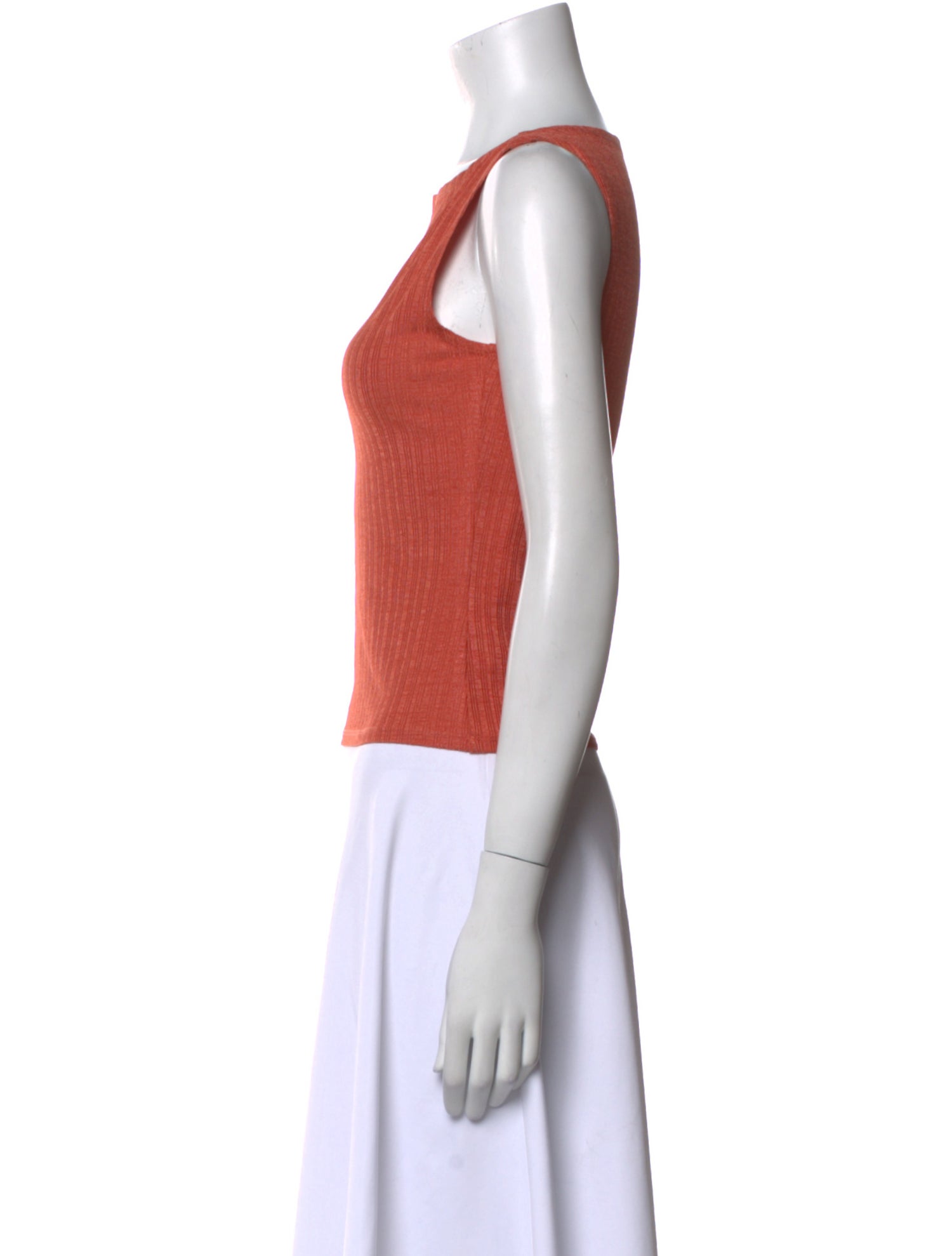 Reformation Bateau Neckline Sleeveless Top
