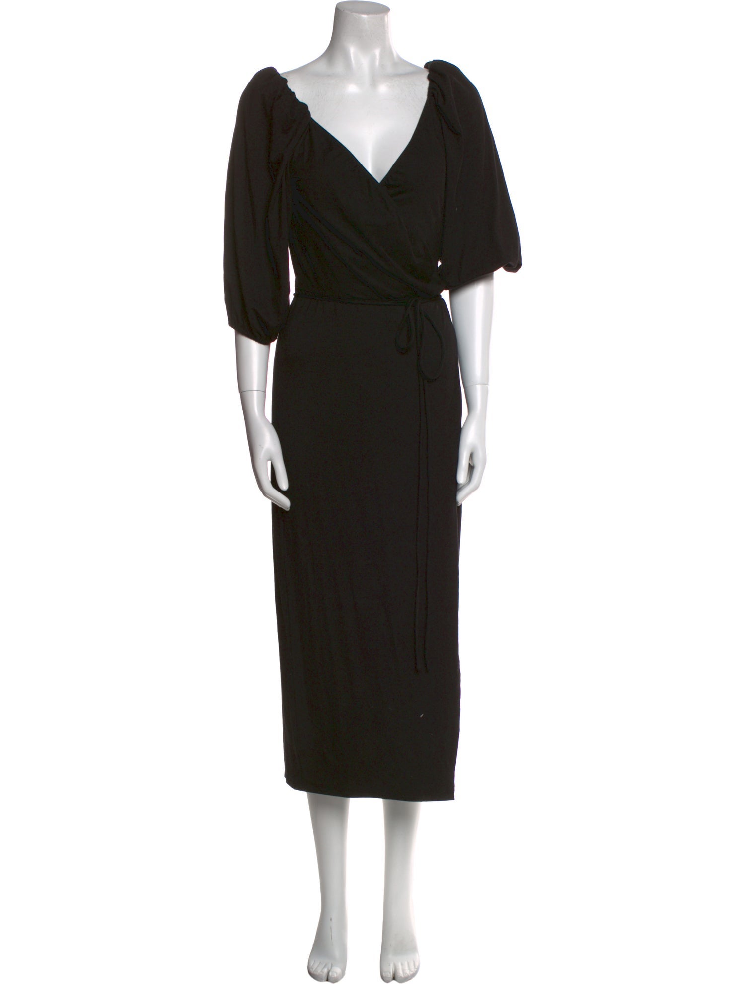 Reformation V-Neck Midi Length Dress