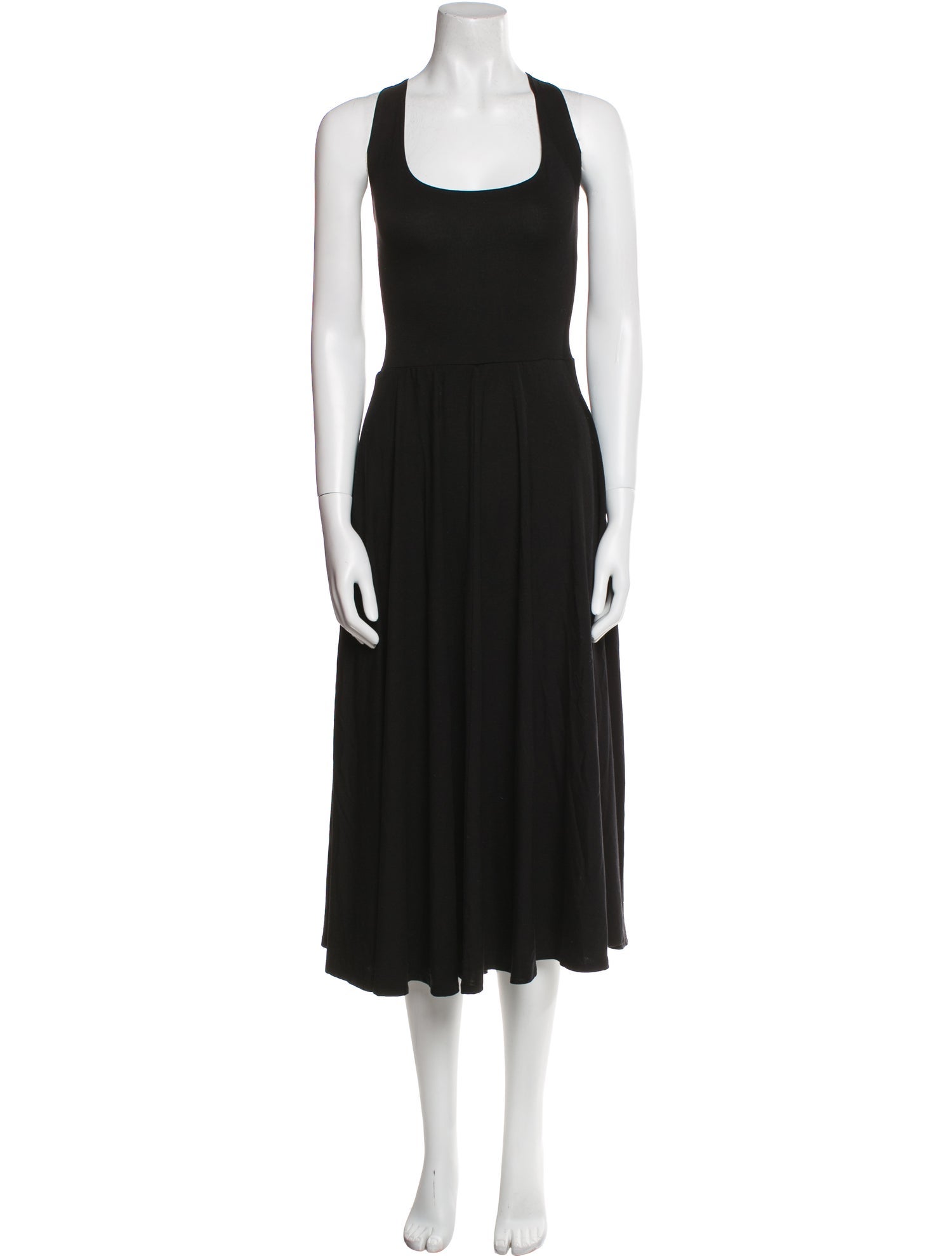 Reformation Scoop Neck Midi Length Dress