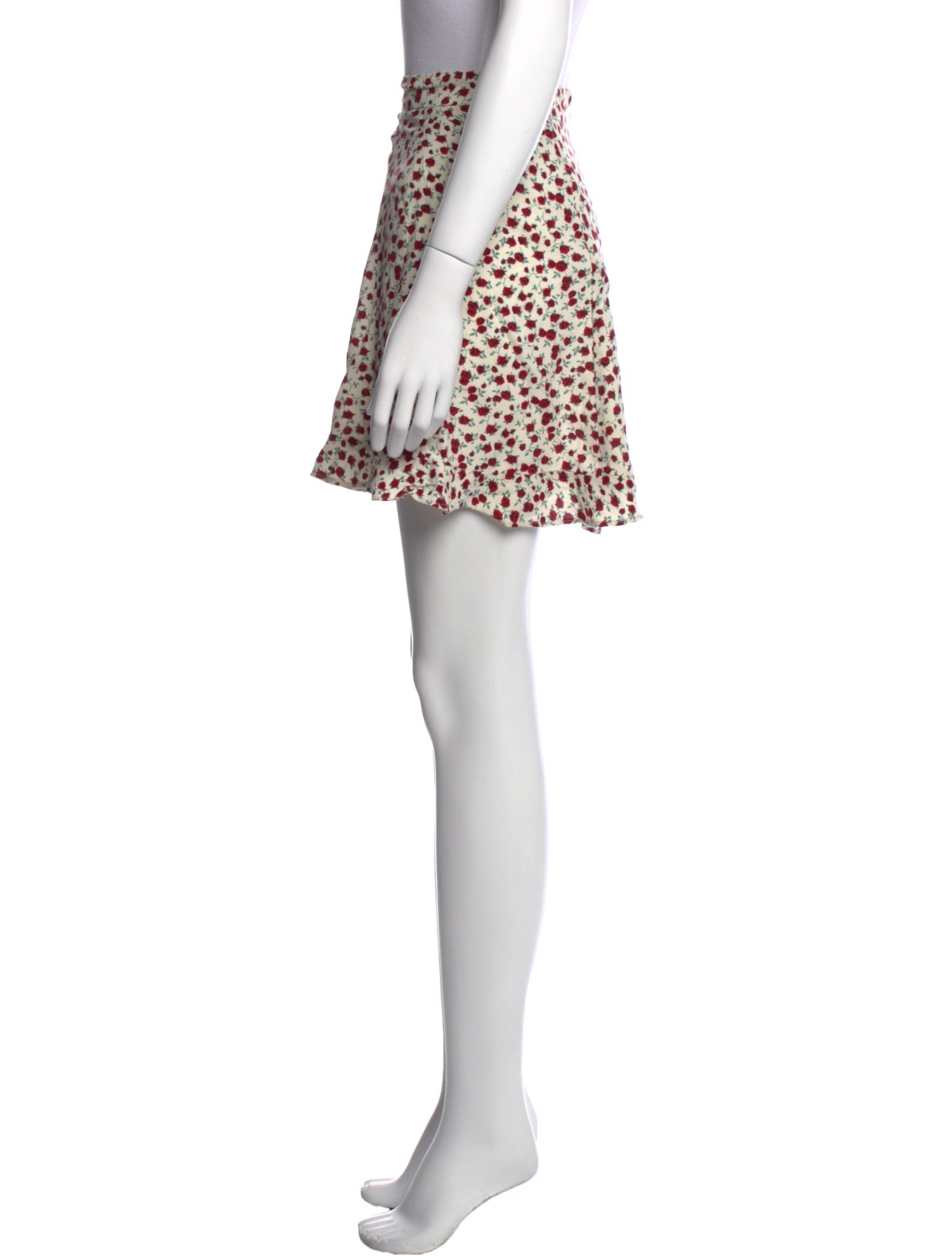 Reformation Printed Mini Skirt