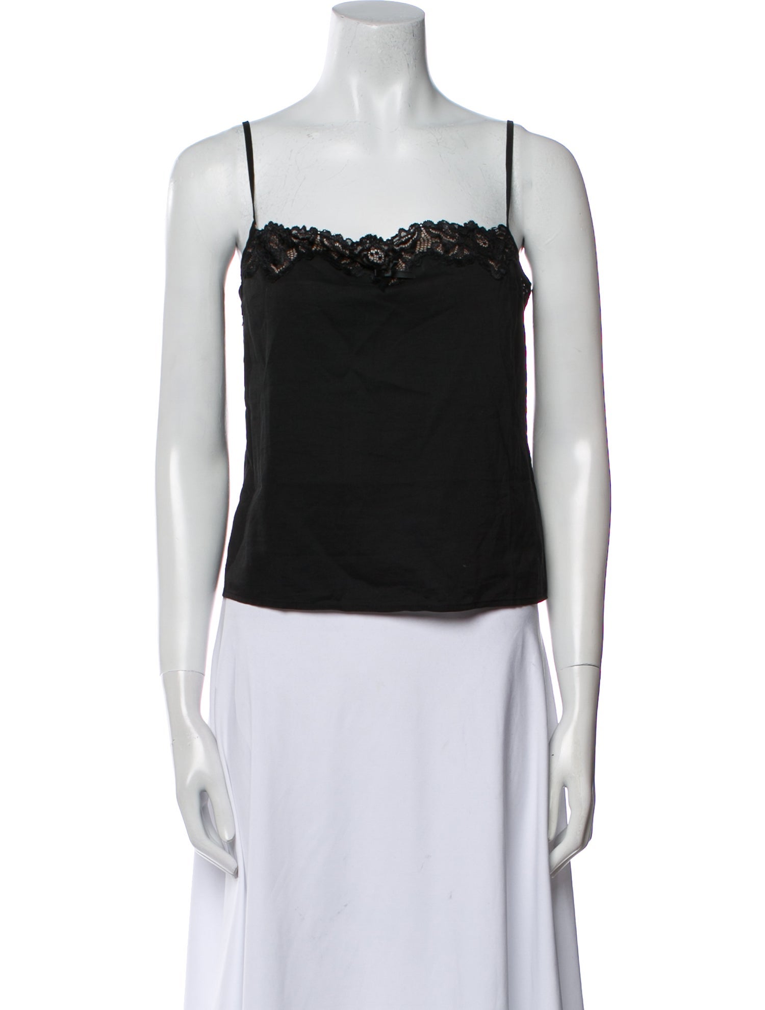 Reformation Square Neckline Sleeveless Crop Top