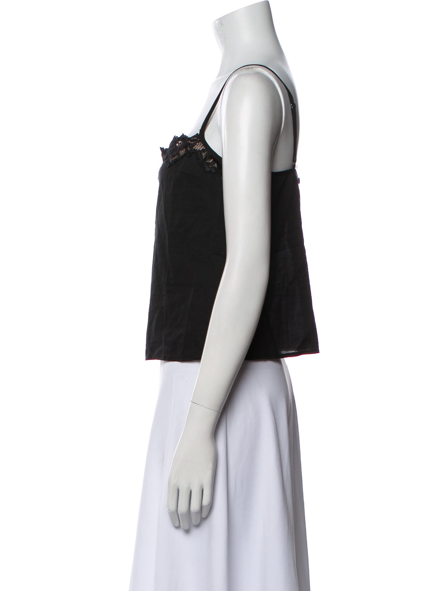 Reformation Square Neckline Sleeveless Crop Top